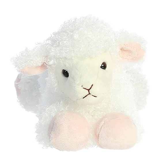 Lana Lamb 8 inch Mini Flopsie Plush by Aurora - Image 2