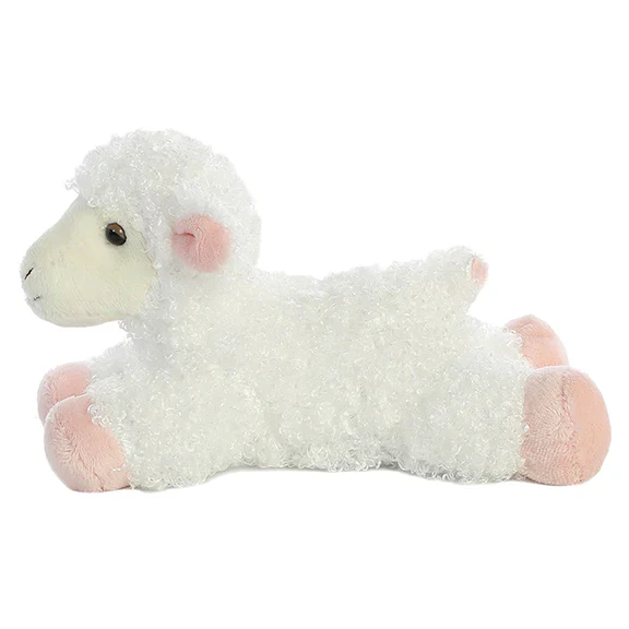 Lana Lamb 8 inch Mini Flopsie Plush by Aurora - Image 3