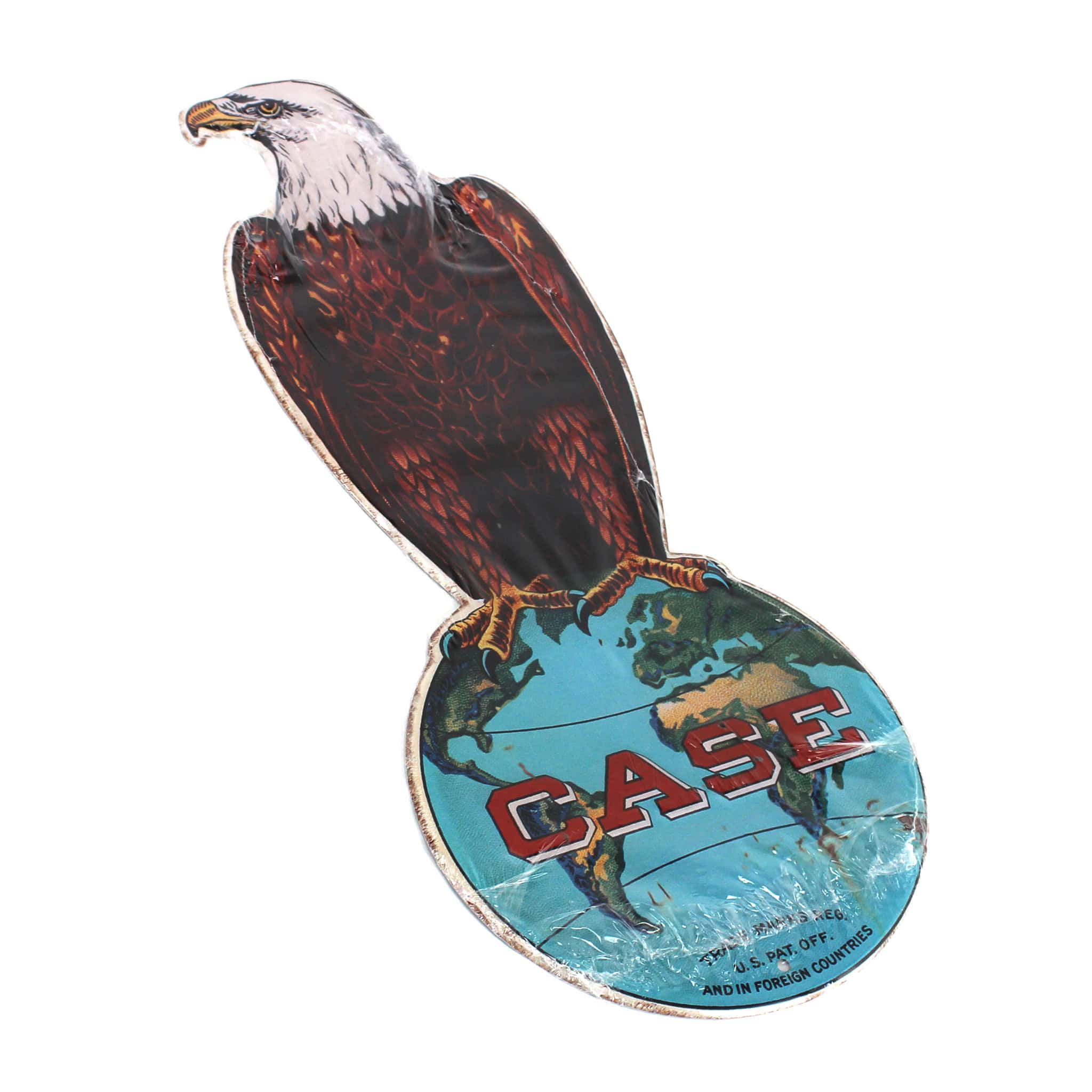 Case Old Abe Eagle 15in Metal Sign - Image 3