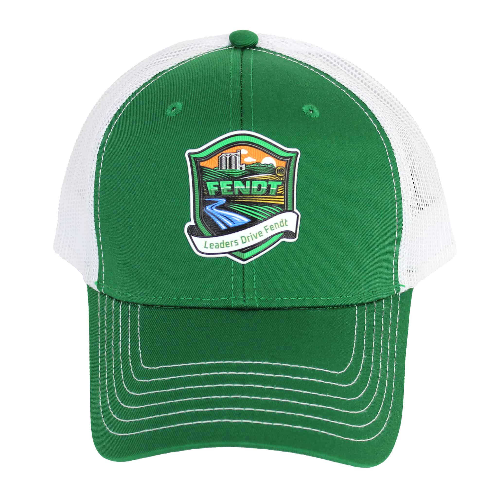 Leaders Drive Fendt Green & White Mesh Back Hat - Image 3