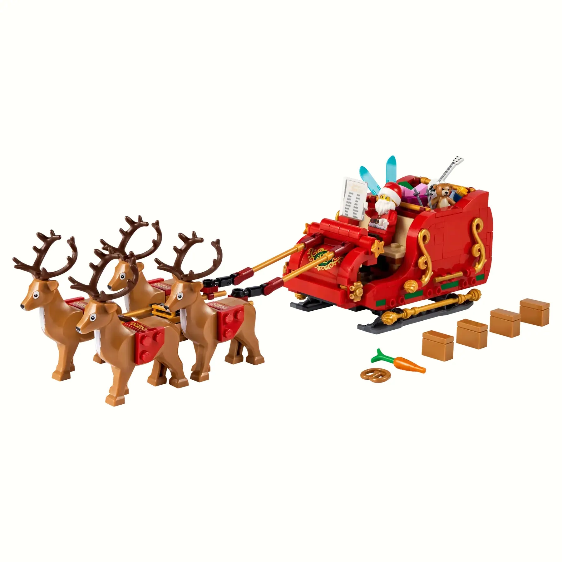 LEGO® Santa's Sleigh Christmas Set with Santa Minifigure, Reindeer & Presents, 343 Pieces - Image 2