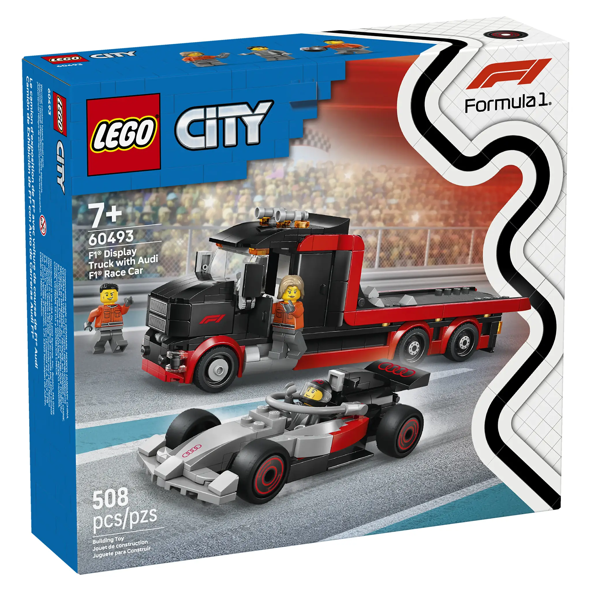 LEGO® City F1® Display Truck with Audi F1® Racecar, 508 Pieces - Image 3