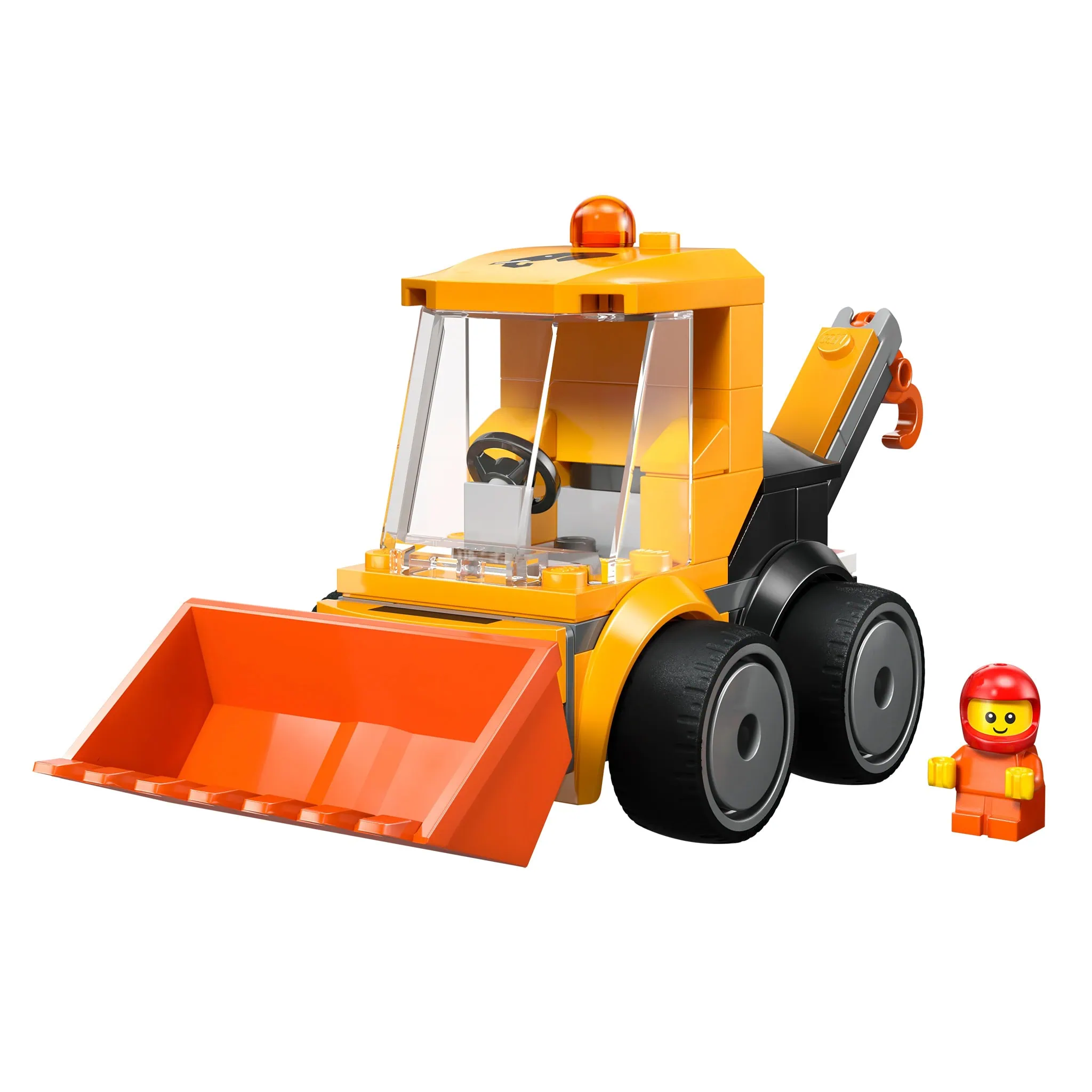 LEGO® City Rides Construction Loader with Construction Worker Minifigure, 61 Pieces - Image 2