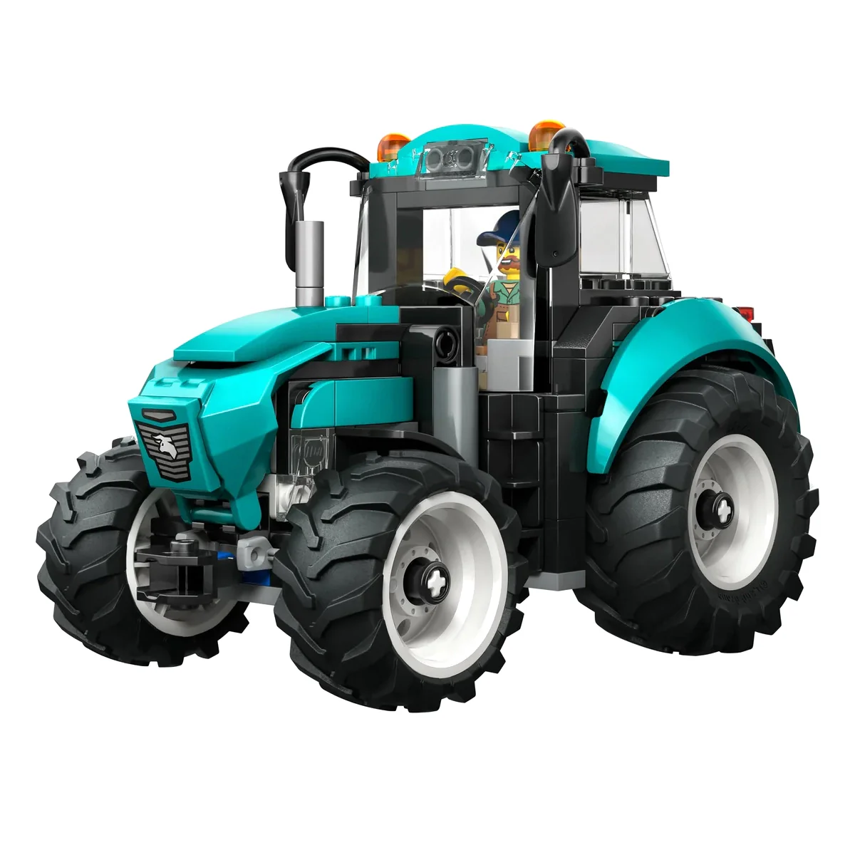 LEGO® City Teal Tractor with Farmer, 204 Pieces - Image 2