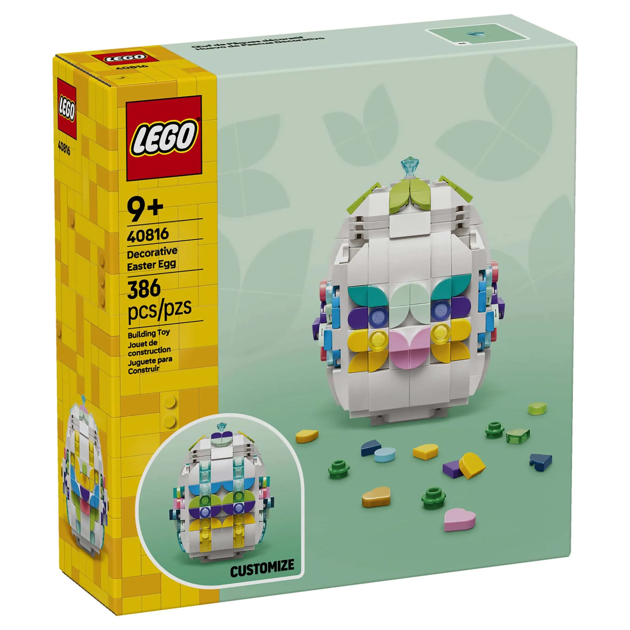 LEGO® Decorative Easter Egg Building Block Set, 386 Pieces - Image 3