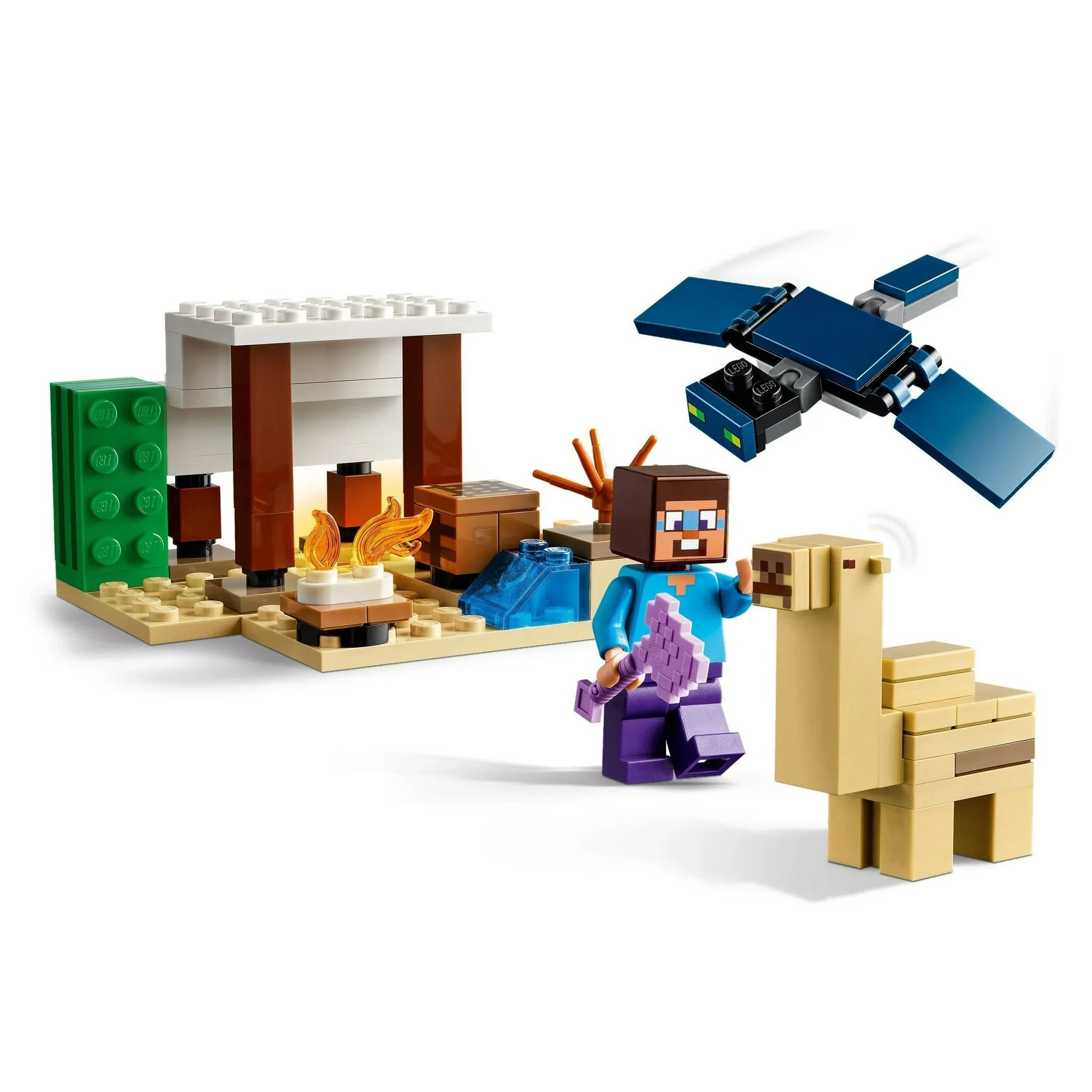 LEGO® Minecraft® 5-in-1 Gift Set, 522 Pieces: Steve's Desert Expedition, The Armory, The Nether Lava Battle, The Illager Desert Patrol & The Lush Cave Fight - Image 2