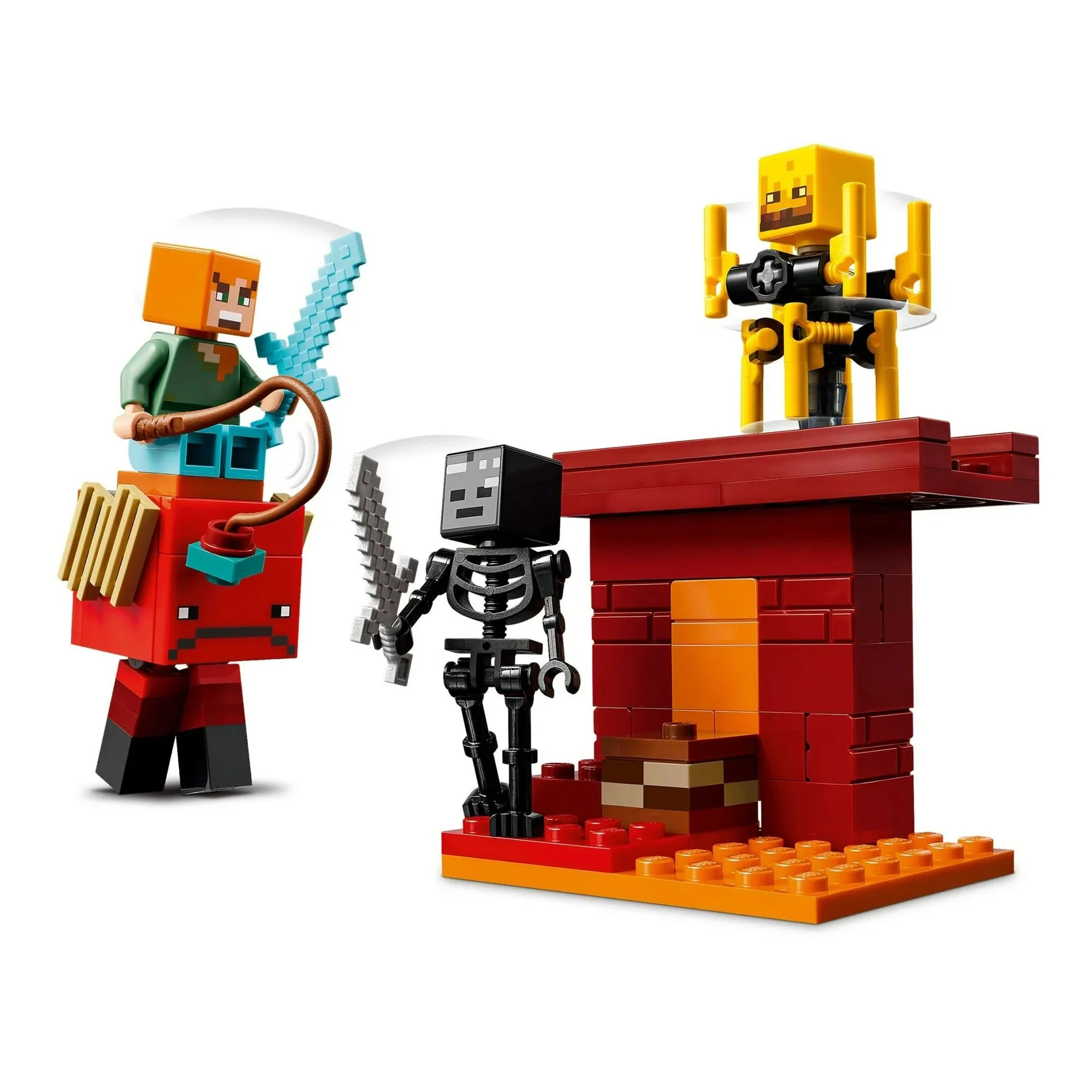 LEGO® Minecraft® 5-in-1 Gift Set, 522 Pieces: Steve's Desert Expedition, The Armory, The Nether Lava Battle, The Illager Desert Patrol & The Lush Cave Fight - Image 4