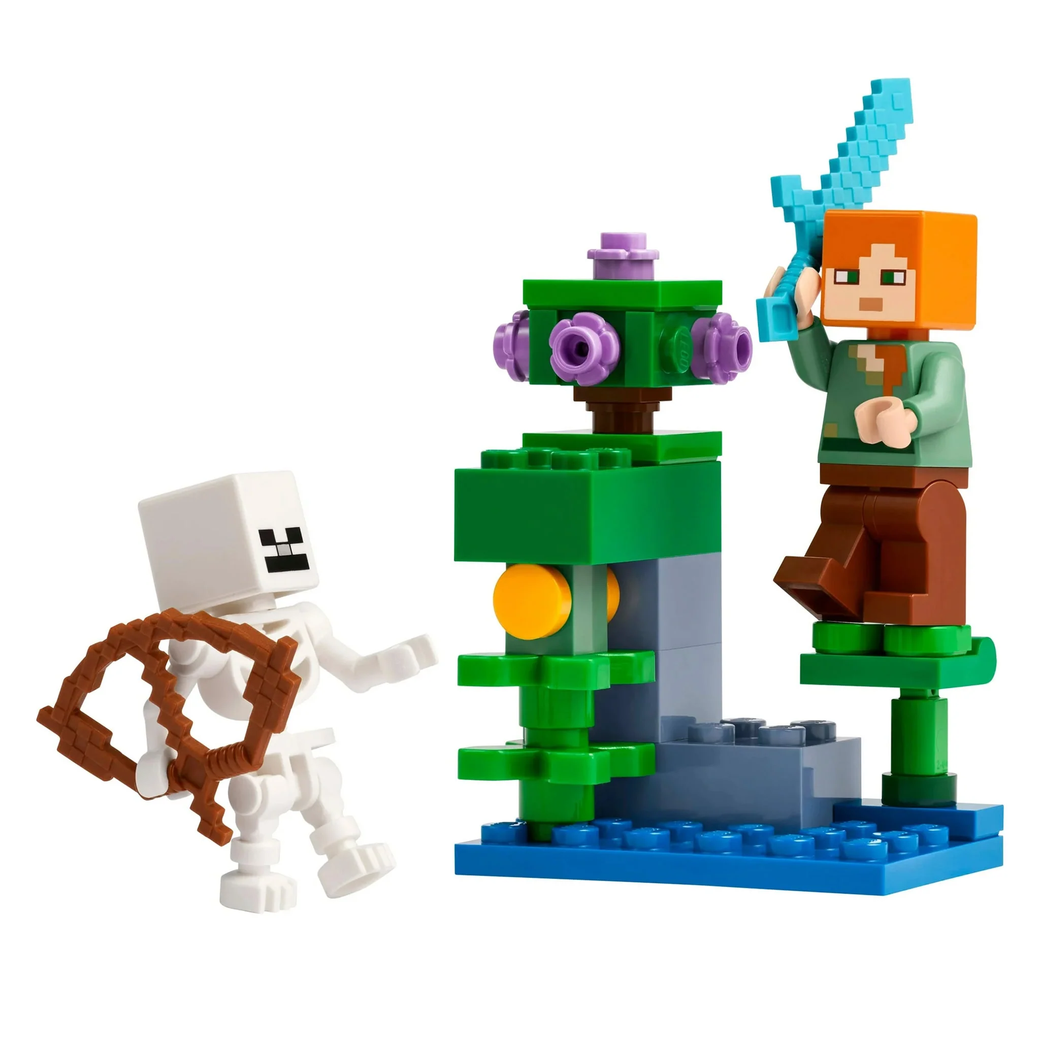 LEGO® Minecraft® 5-in-1 Gift Set, 522 Pieces: Steve's Desert Expedition, The Armory, The Nether Lava Battle, The Illager Desert Patrol & The Lush Cave Fight - Image 6