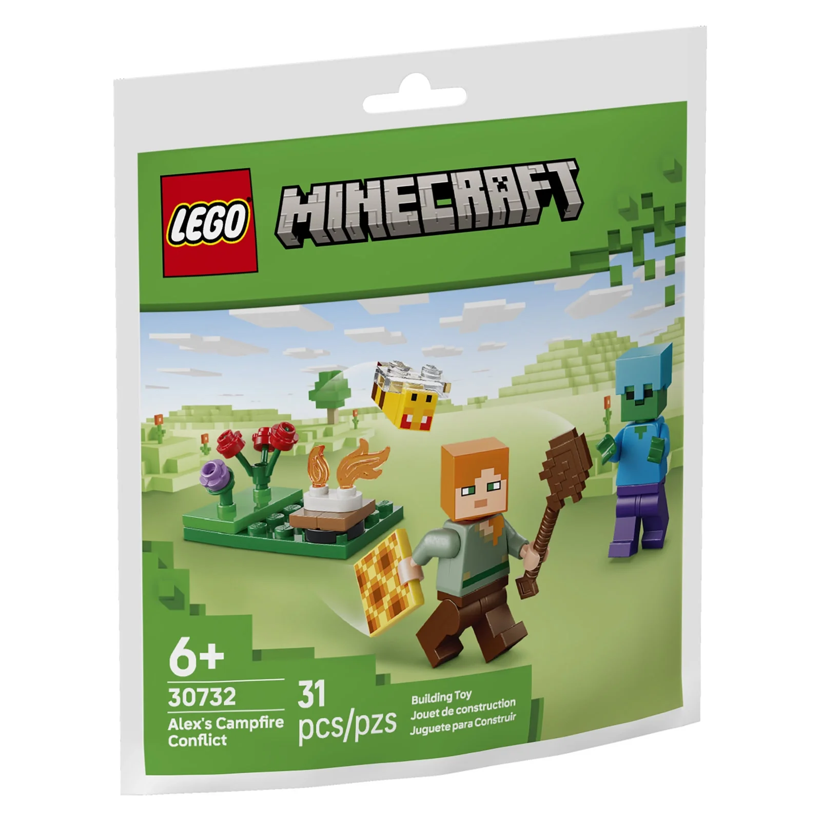 LEGO® Minecraft® Alex's Campfire Conflict, 31 Pieces - Image 3