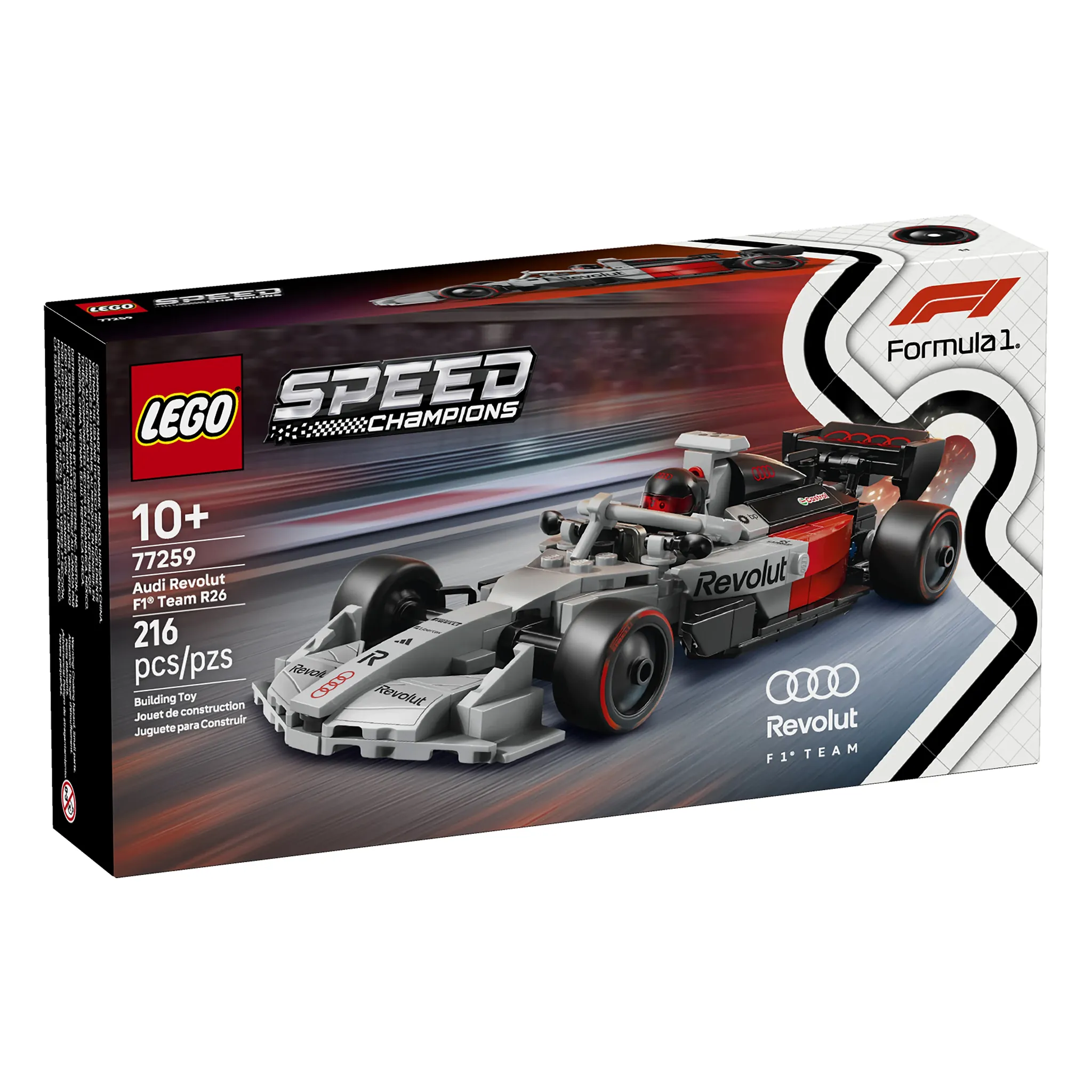 LEGO® Speed Champions F1® Audi Revolut Team R26 Racecar, 216 Pieces - Image 3