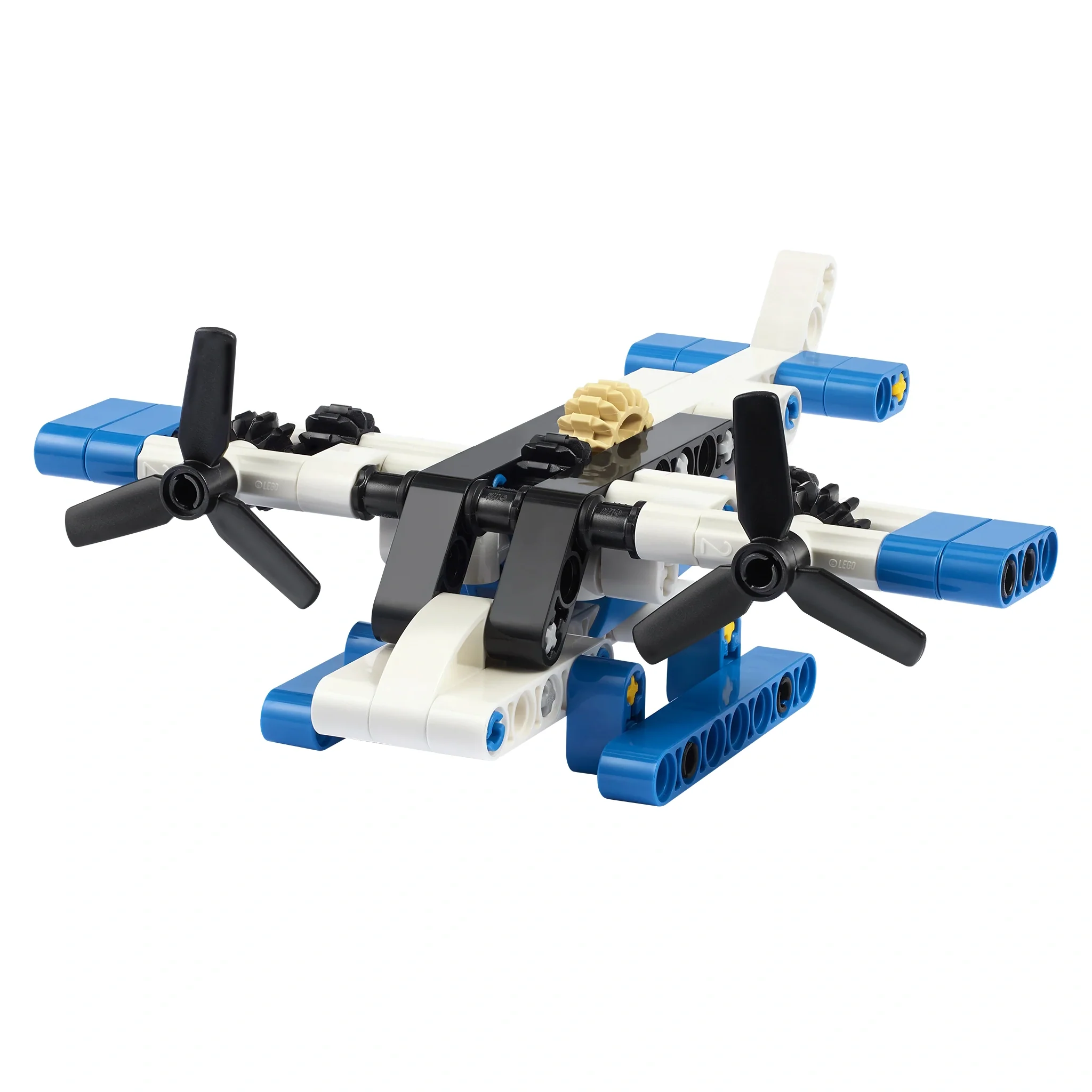 LEGO® Technic™ Blue, Black, & White Seaplane, 82 Pieces - Image 2