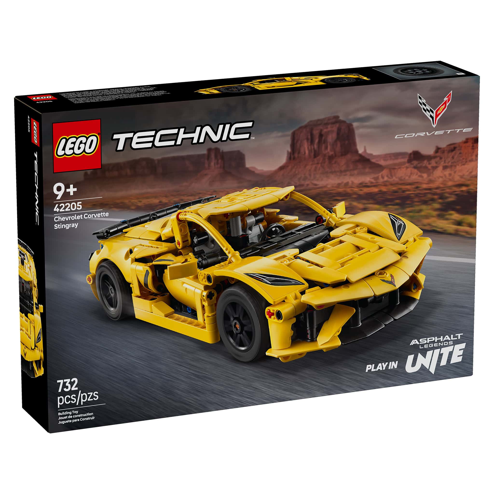 LEGO® Technic™ Chevrolet Corvette Stingray Car, 732 Pieces - Image 3