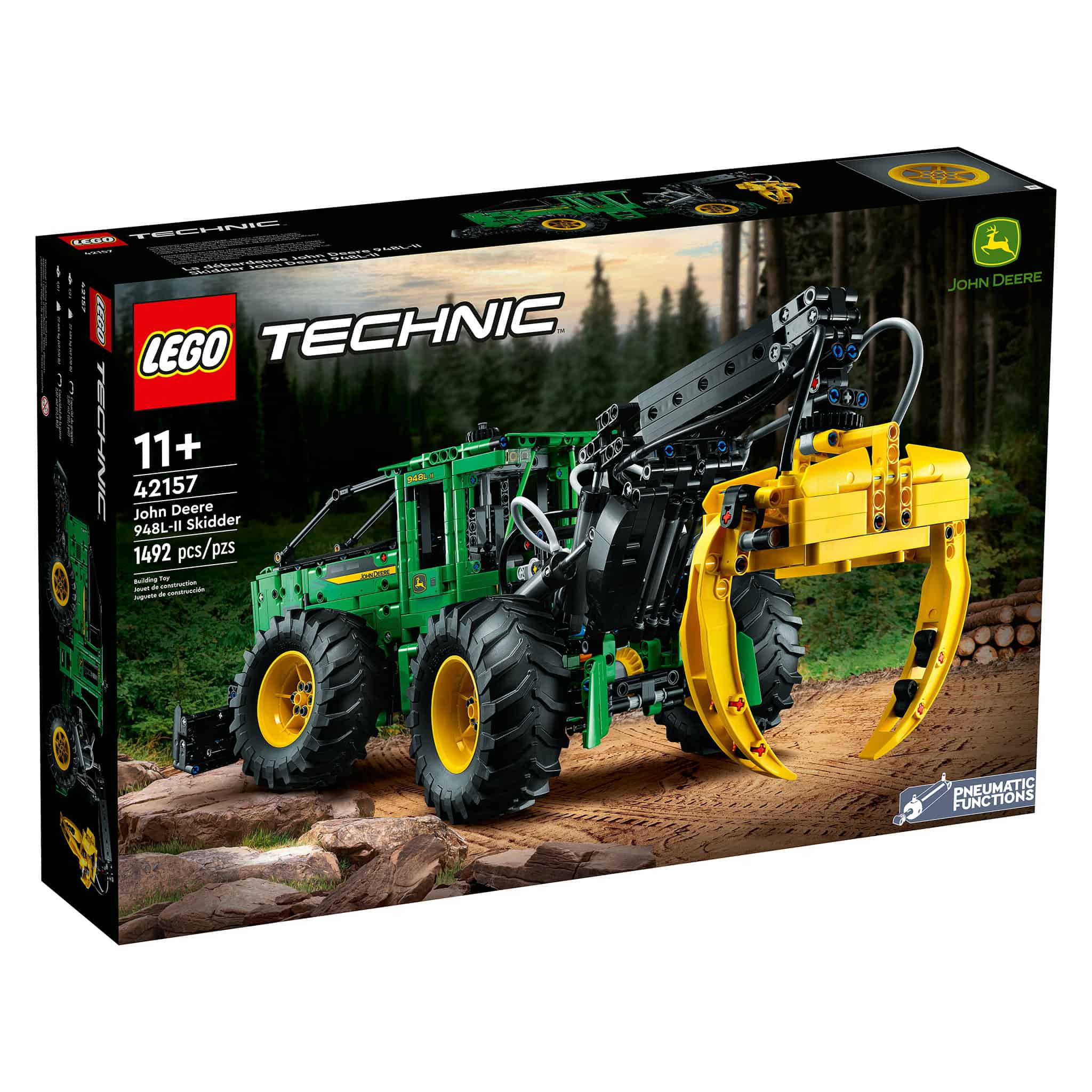 LEGO® Technic™ John Deere 948L-II Skidder Building Toy Set, 1,492 Pieces - Image 3
