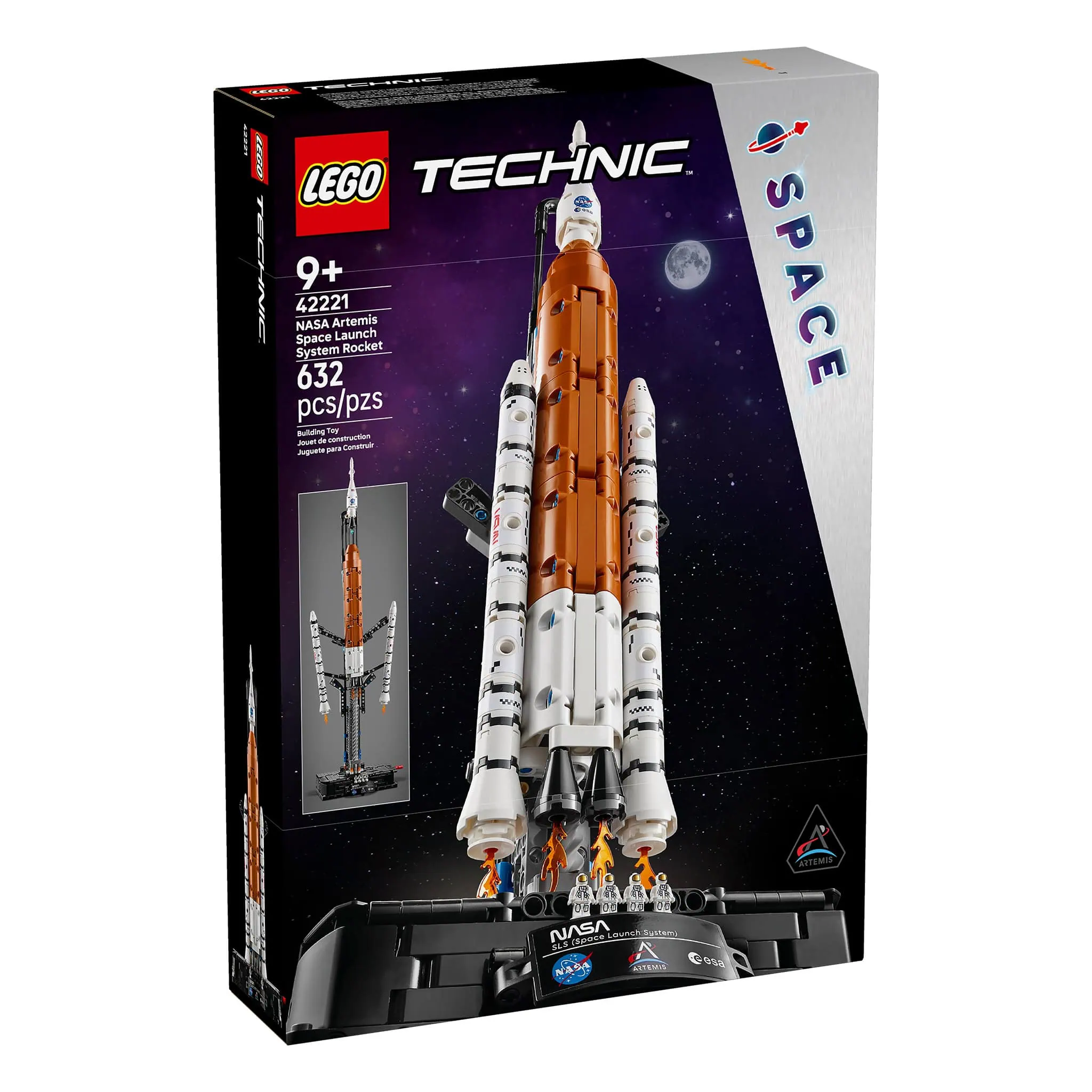 LEGO® Technic™ NASA Artemis Space Launch System with Rocket, 632 Pieces - Image 3
