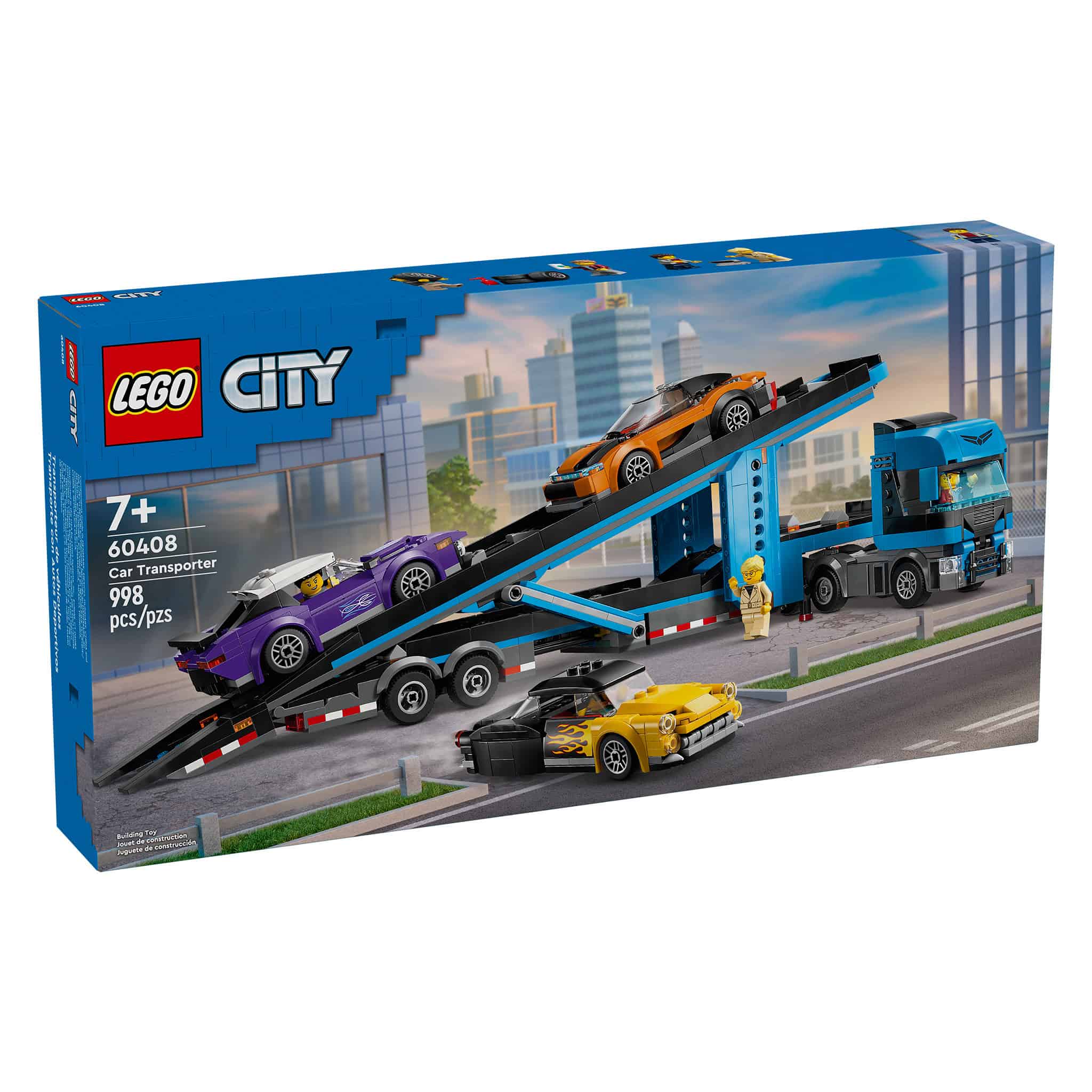 LEGO® City Car Transporter Truck with Sports Car, 998 Pieces - Image 3