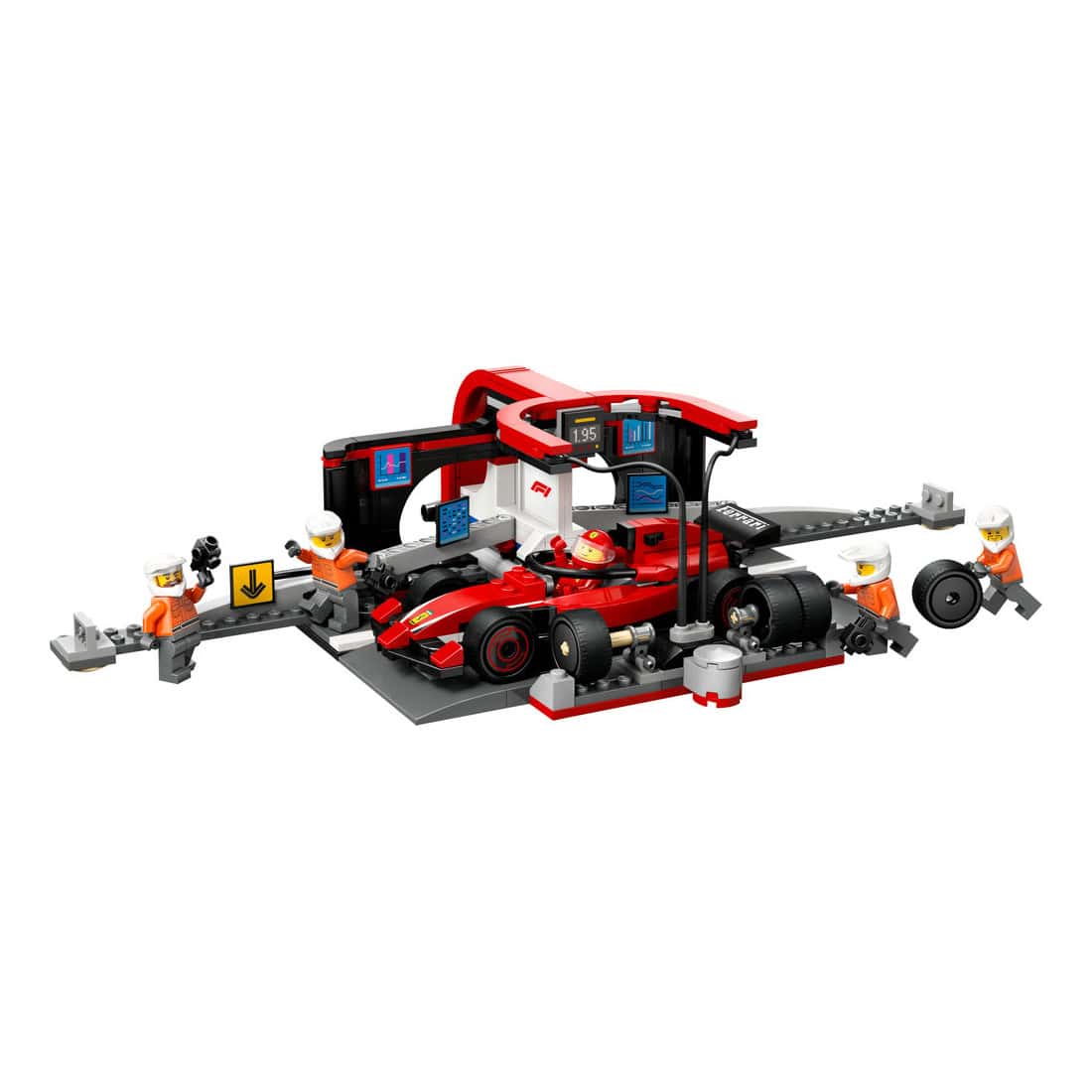 LEGO® City F1 Pit Stop & Pit Crew with Ferrari Racecar, 322 Pieces - Image 2