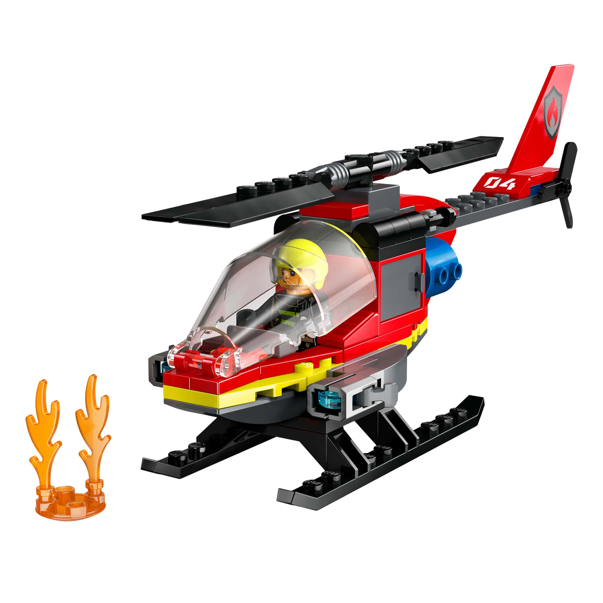 LEGO® City Fire Rescue Helicopter, 85 Pieces - Image 2