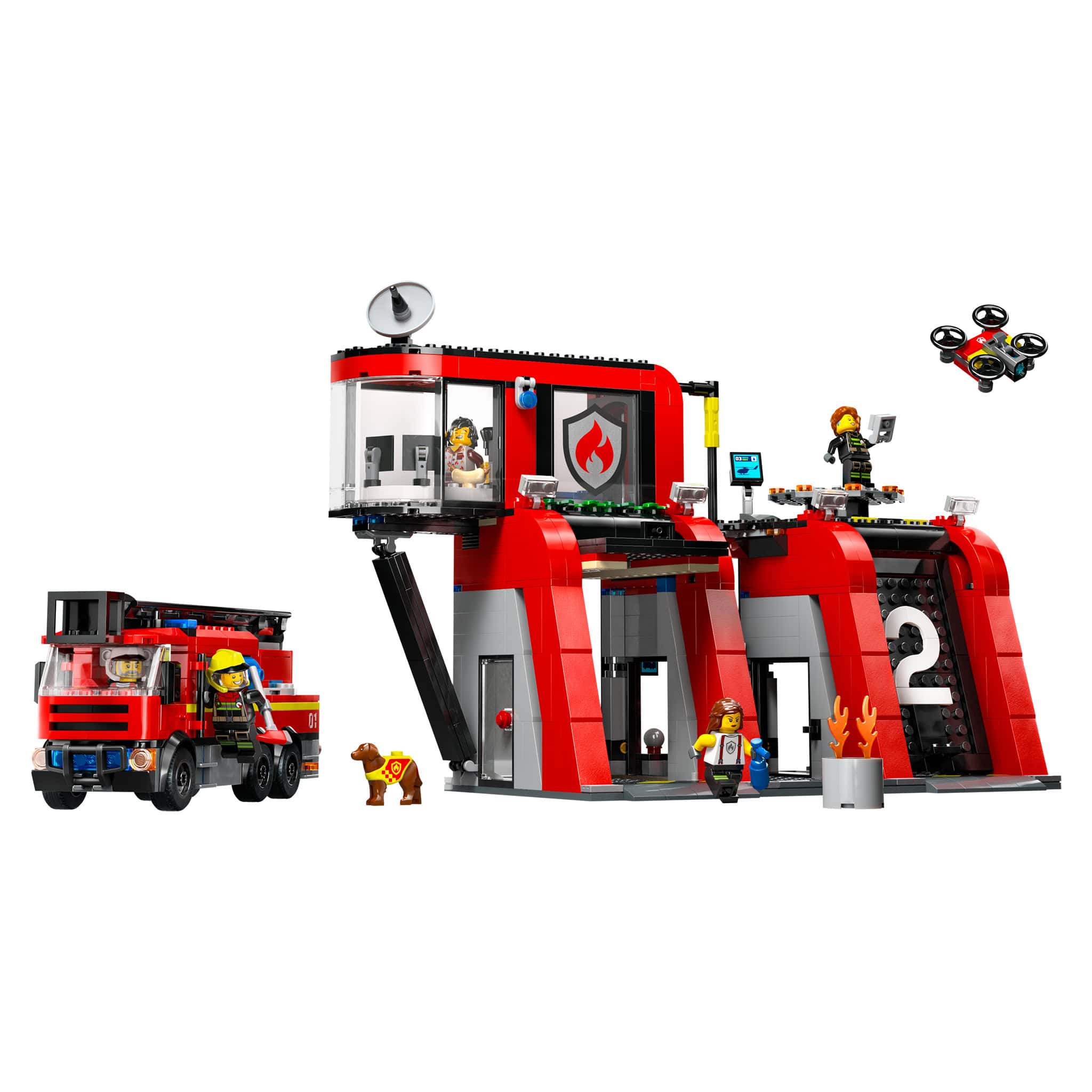 LEGO® City Fire Station, 843 Pieces - Image 2