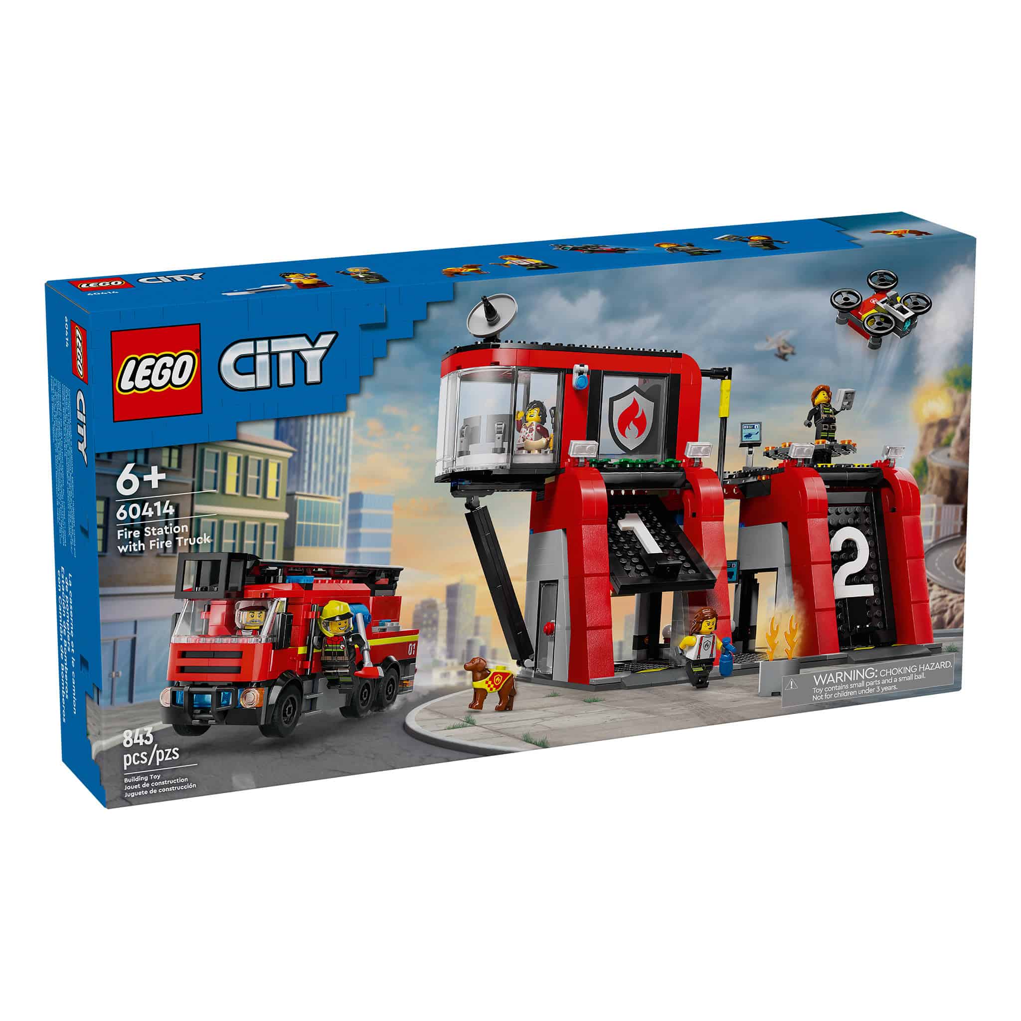 LEGO® City Fire Station, 843 Pieces - Image 3