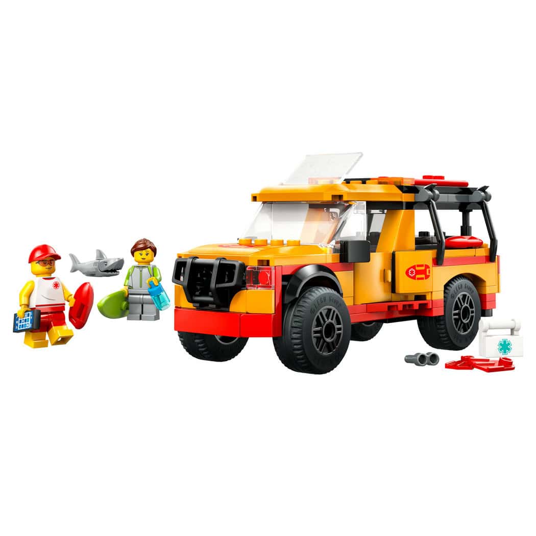 LEGO® City Lifeguard Beach Rescue Truck, 214 Pieces - Image 2