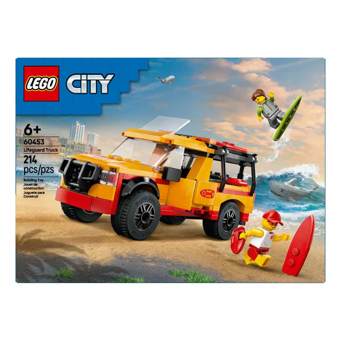 LEGO® City Lifeguard Beach Rescue Truck, 214 Pieces - Image 3
