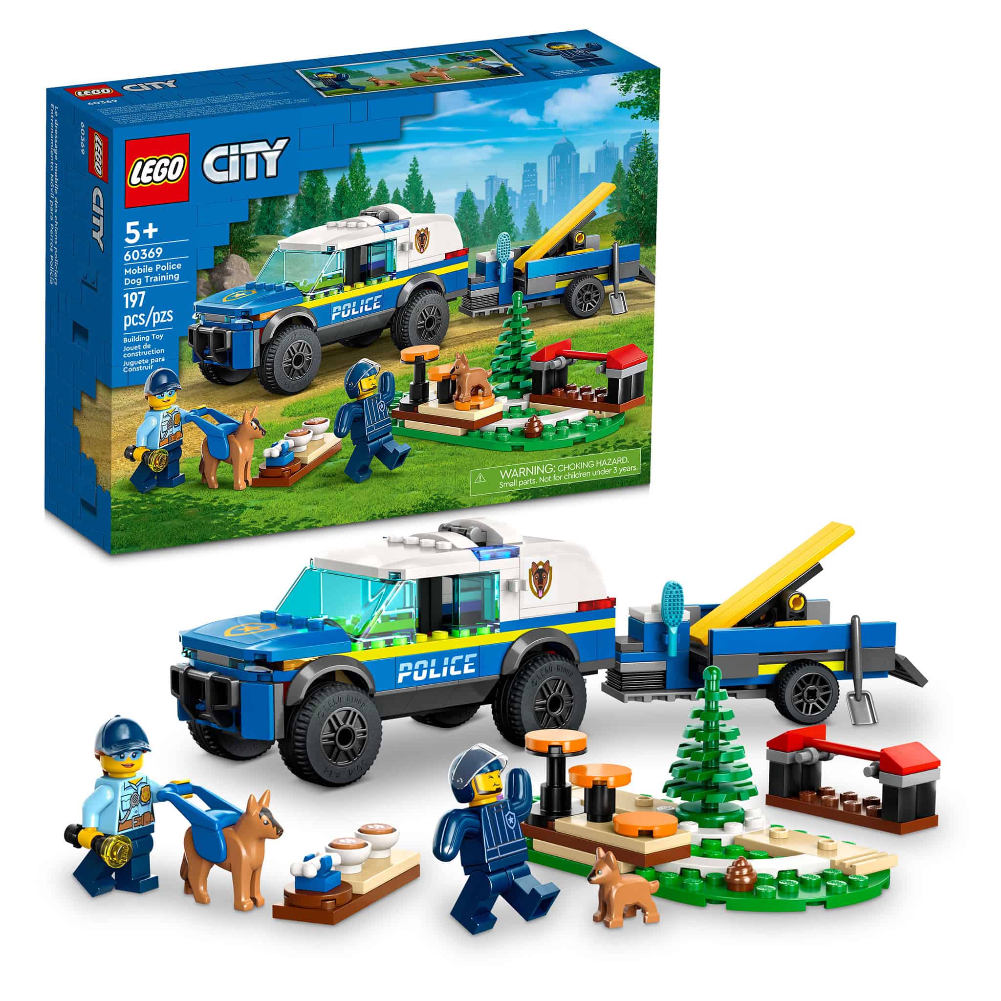LEGO® City Mobile Police Dog Training, 197 Pieces