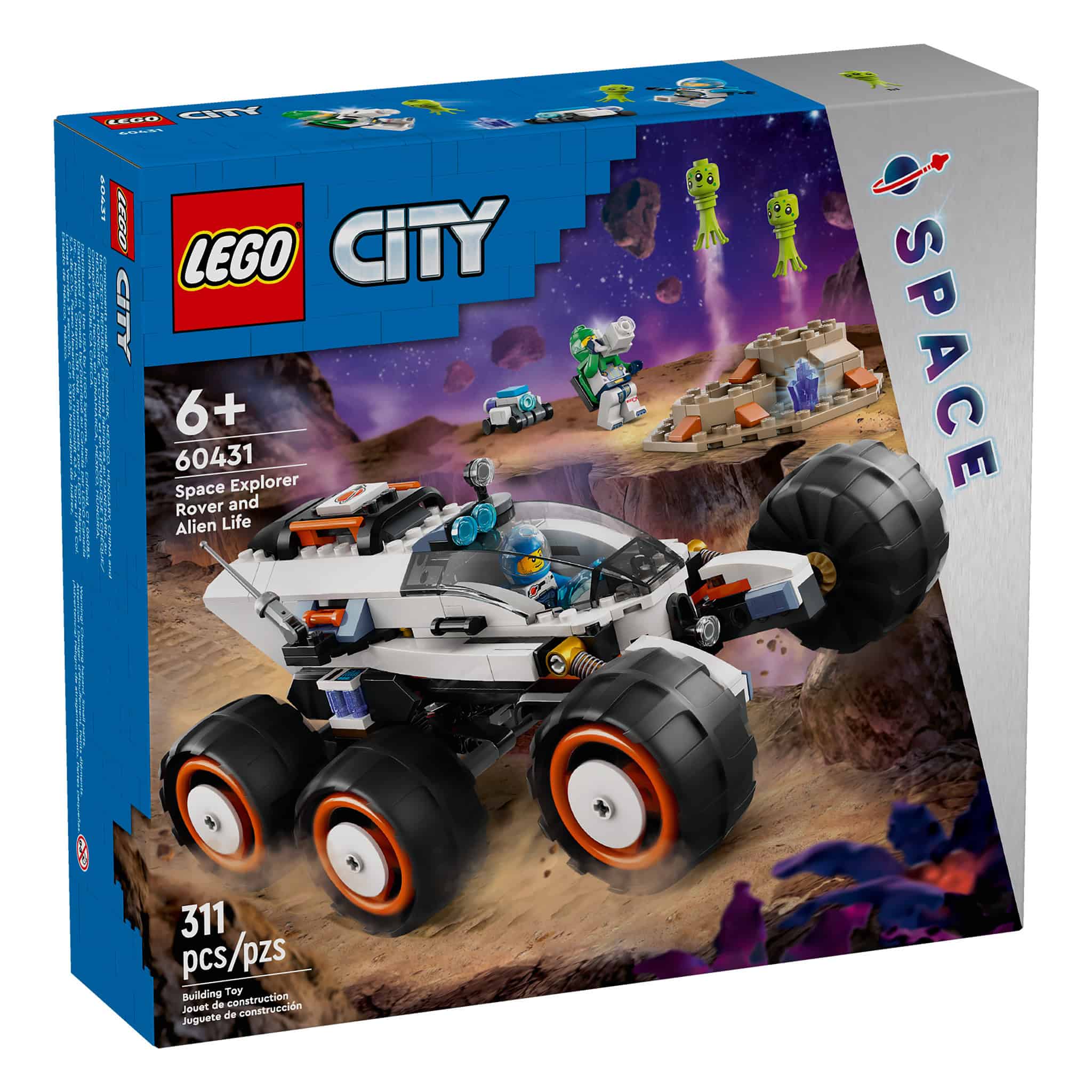 LEGO® City Space Explorer Rover & Alien Life, 311 Pieces - Image 3