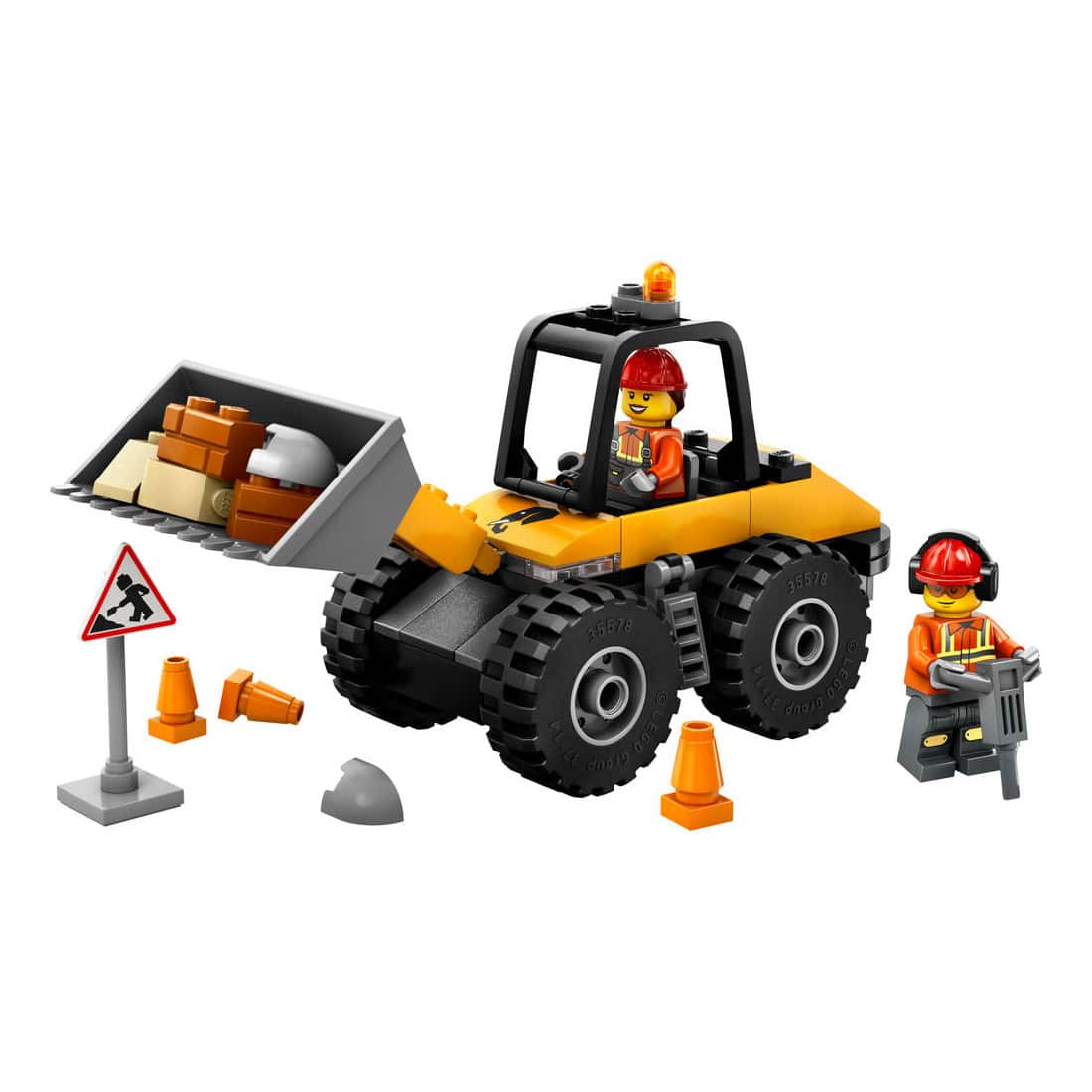 LEGO® City Yellow Construction Wheel Loader, 81 Pieces - Image 2