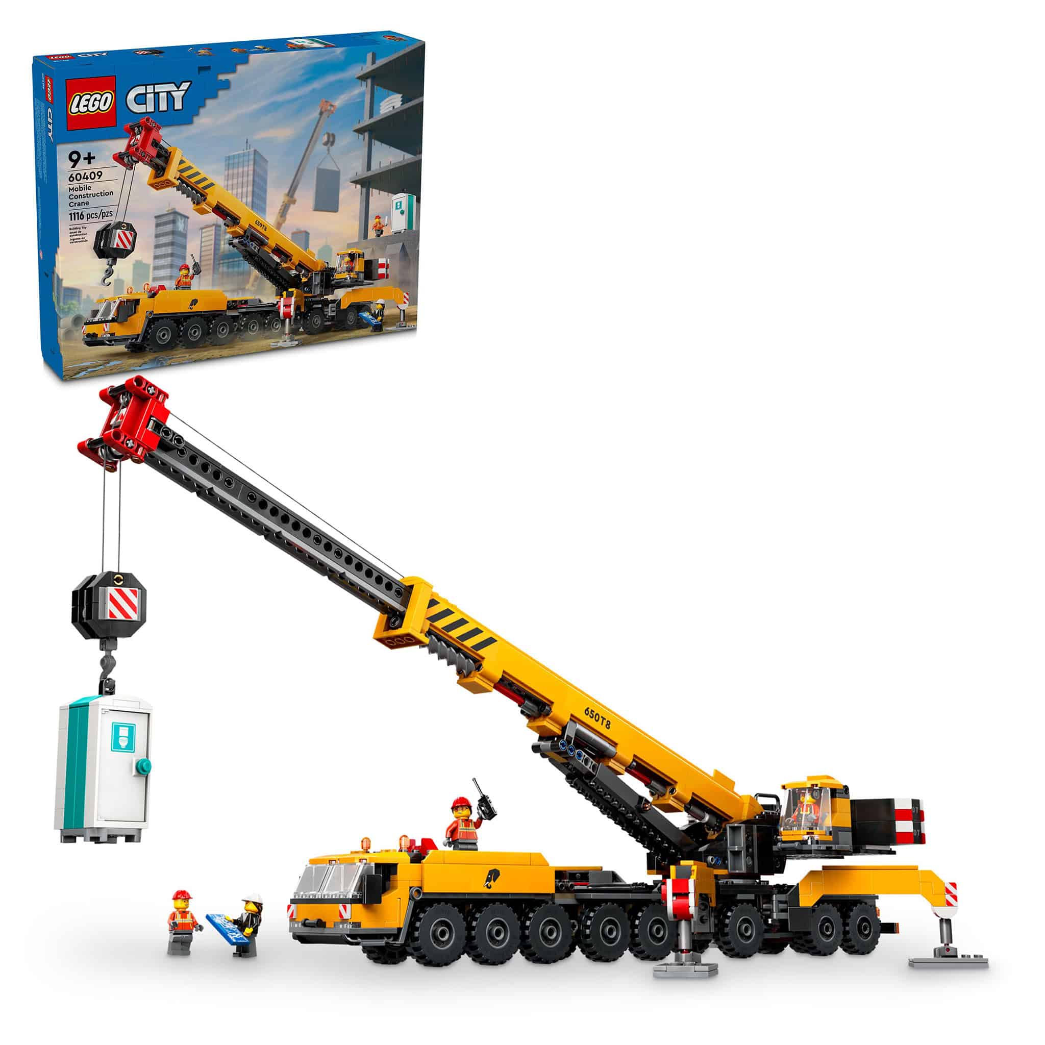 LEGO® City Yellow Mobile Construction Crane, 1,116 Pieces