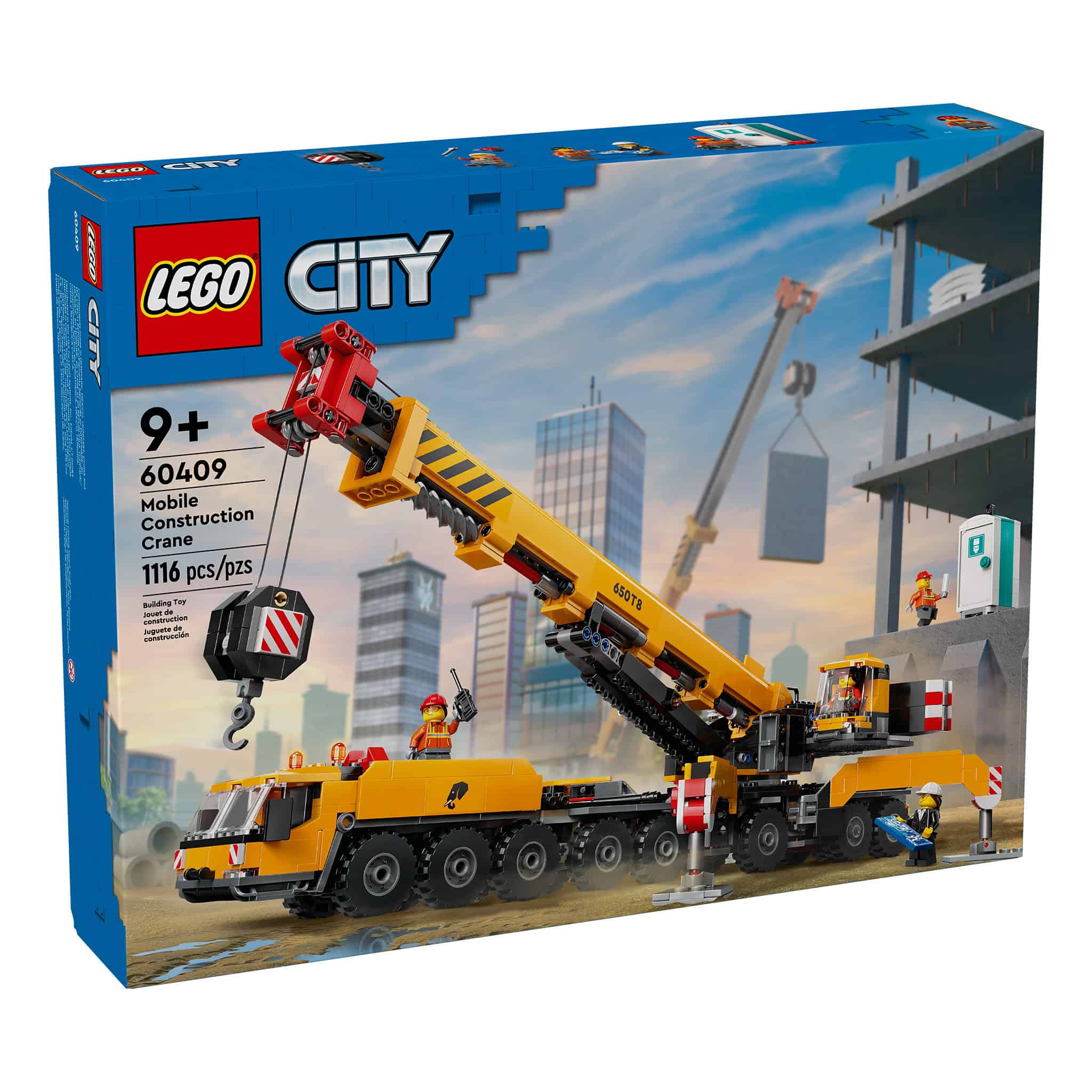 LEGO® City Yellow Mobile Construction Crane, 1,116 Pieces - Image 3