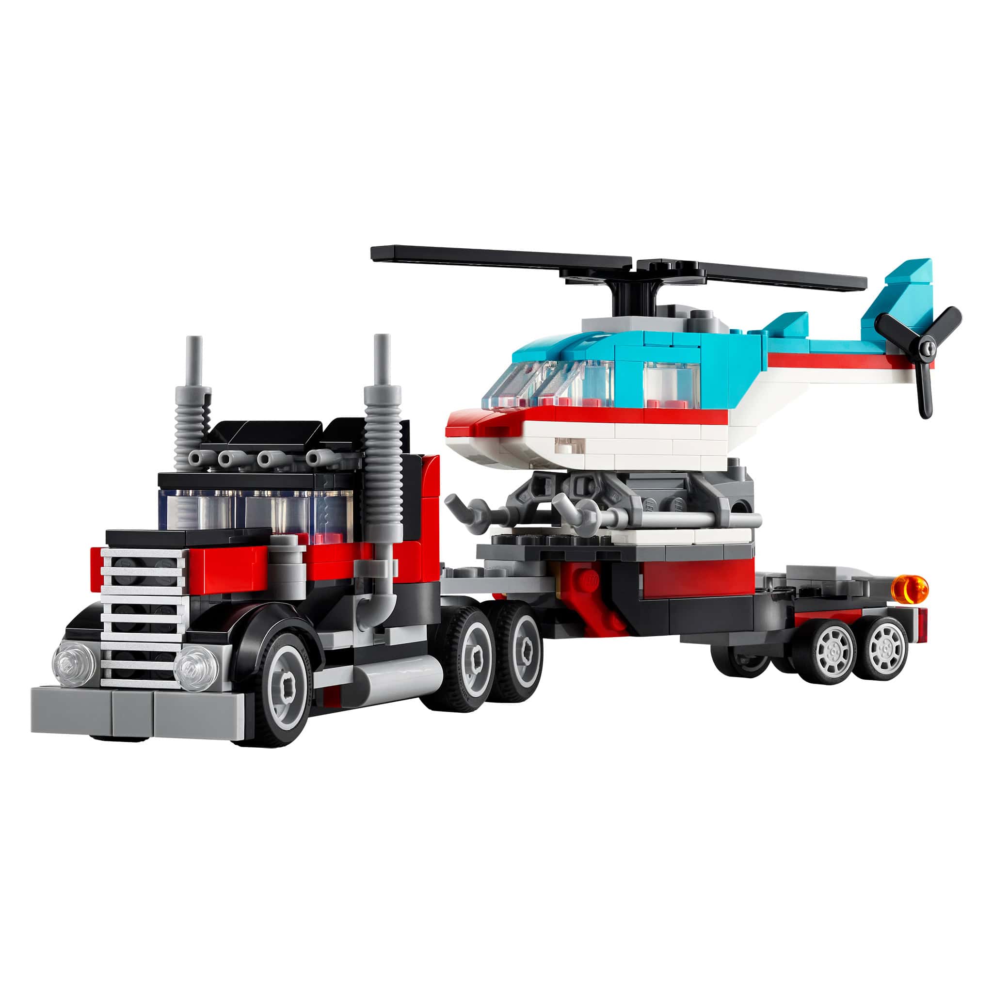 LEGO® Creator 3-in-1 Flatbed Truck with Helicopter, 270 Pieces - Image 2