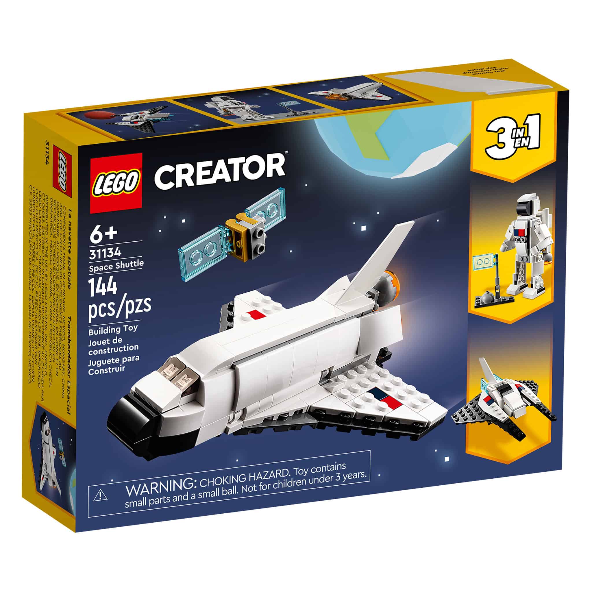 LEGO® Creator 3-in-1 Space Shuttle, 144 Pieces - Image 3