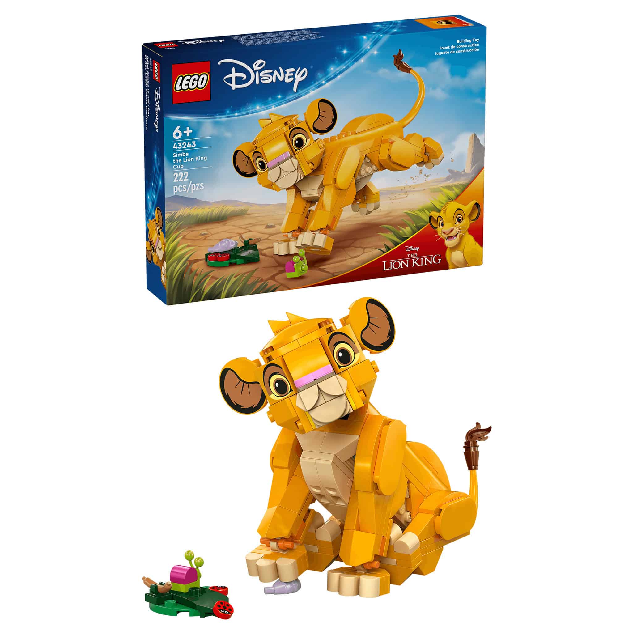 LEGO® Disney Simba the Lion King Cub, 222 Pieces