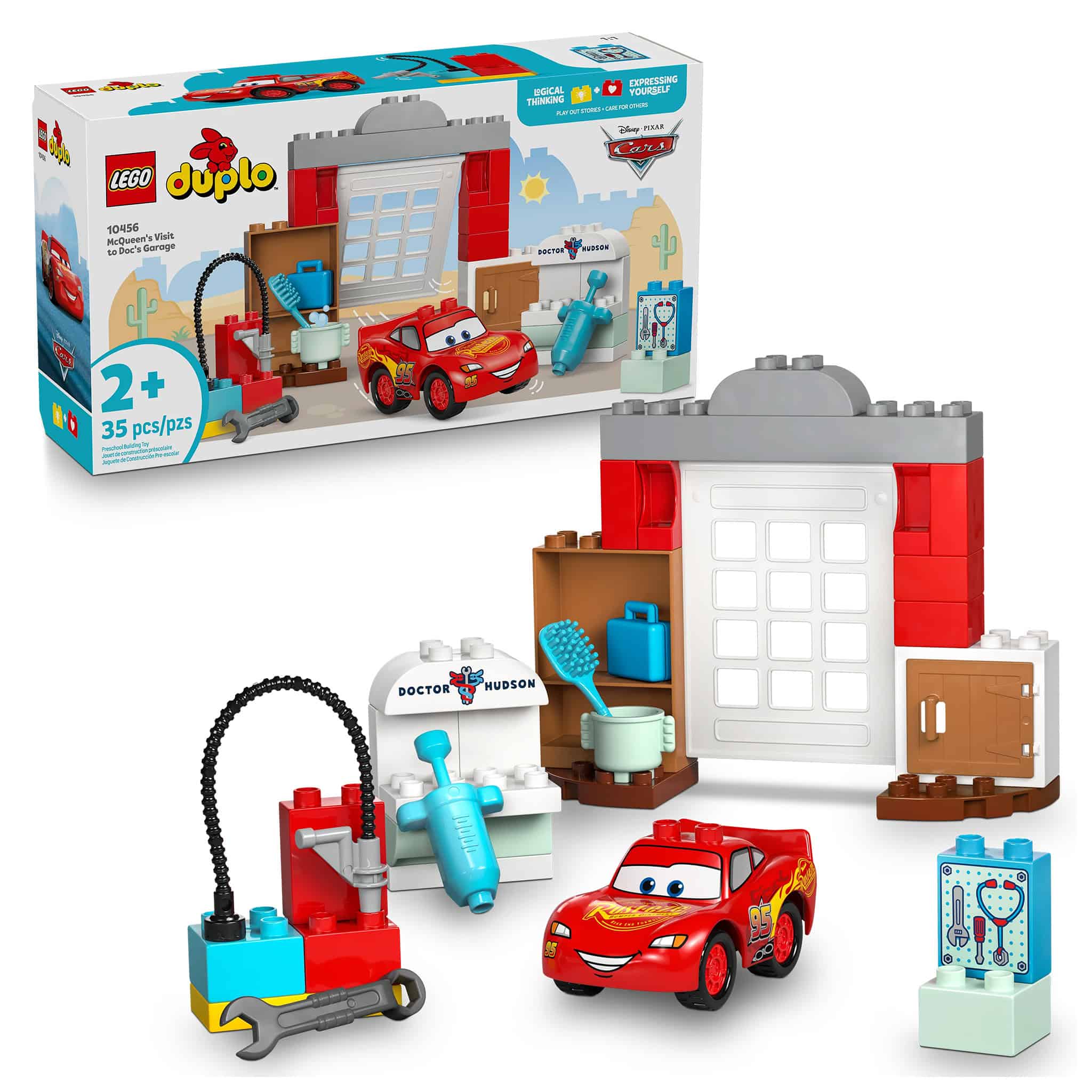 LEGO® DUPLO® Lightning McQueen's Visit to Doc's Garage, 35 Pieces - Image 2