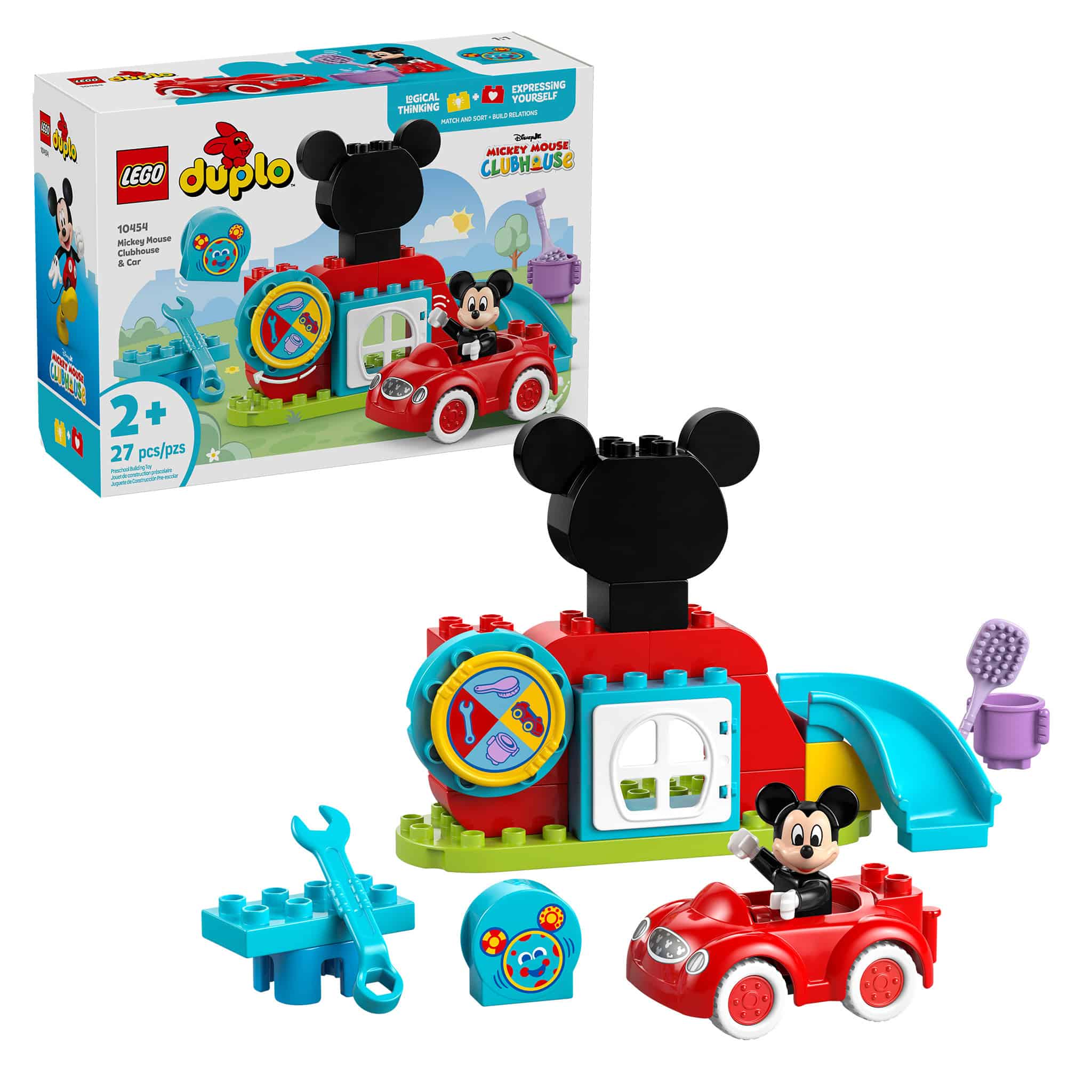 LEGO® DUPLO® Mickey Mouse Clubhouse & Car, 27 Pieces