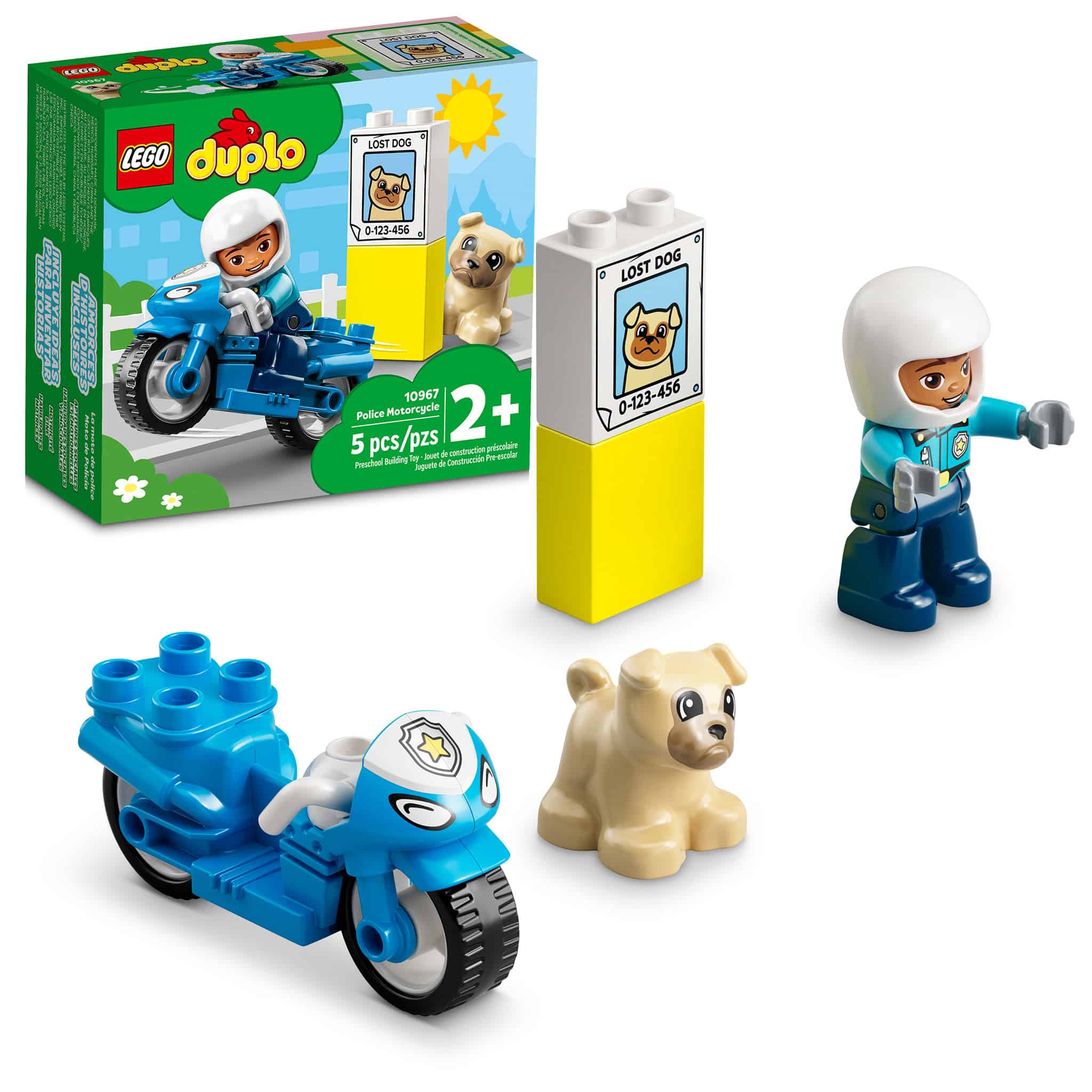 LEGO® DUPLO® Police Motorcycle, 5 Pieces