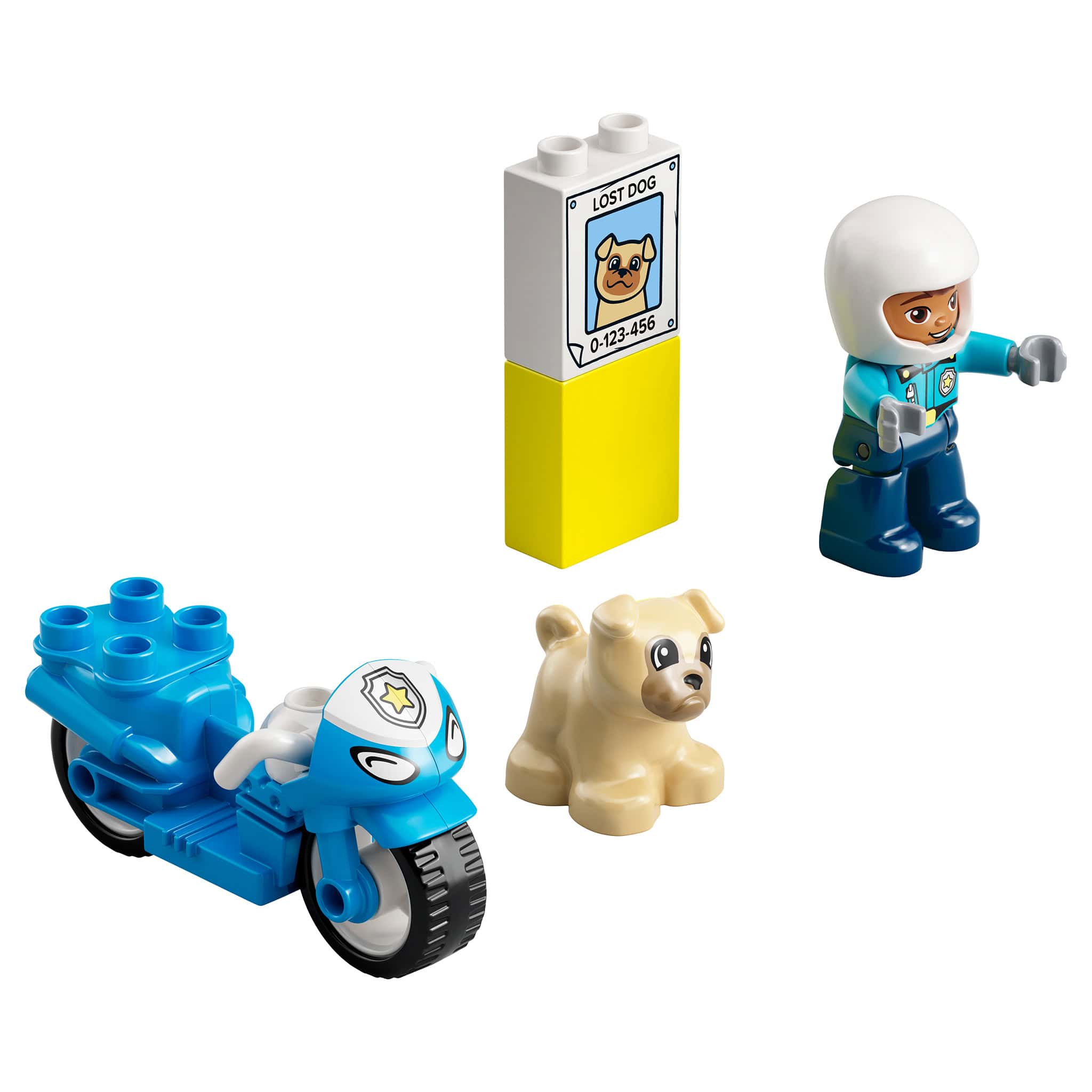LEGO® DUPLO® Police Motorcycle, 5 Pieces - Image 2