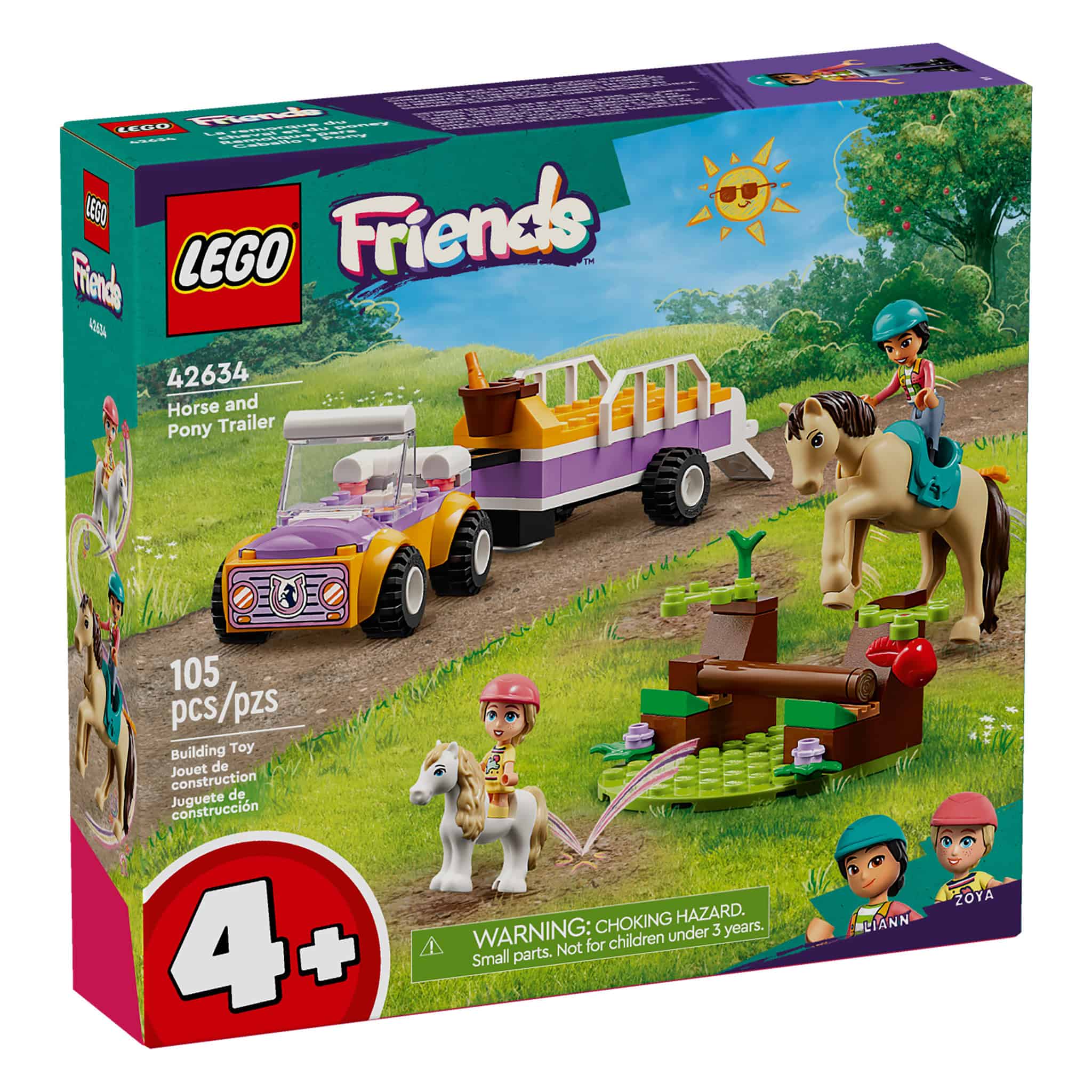 LEGO® Friends Horse & Pony Trailer, 105 Pieces - Image 3