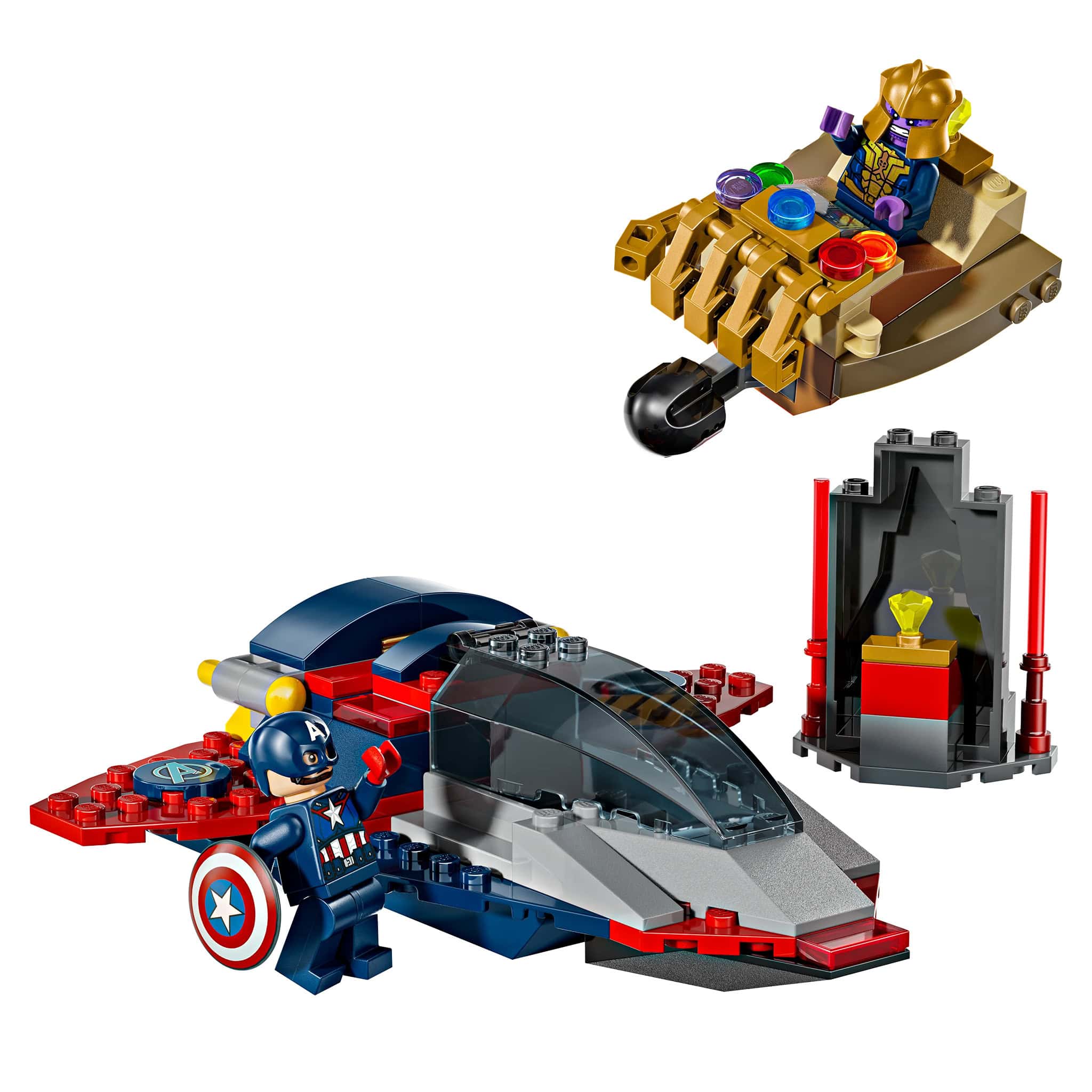 LEGO® Marvel Captain America vs. Thanos, 107 Pieces - Image 2