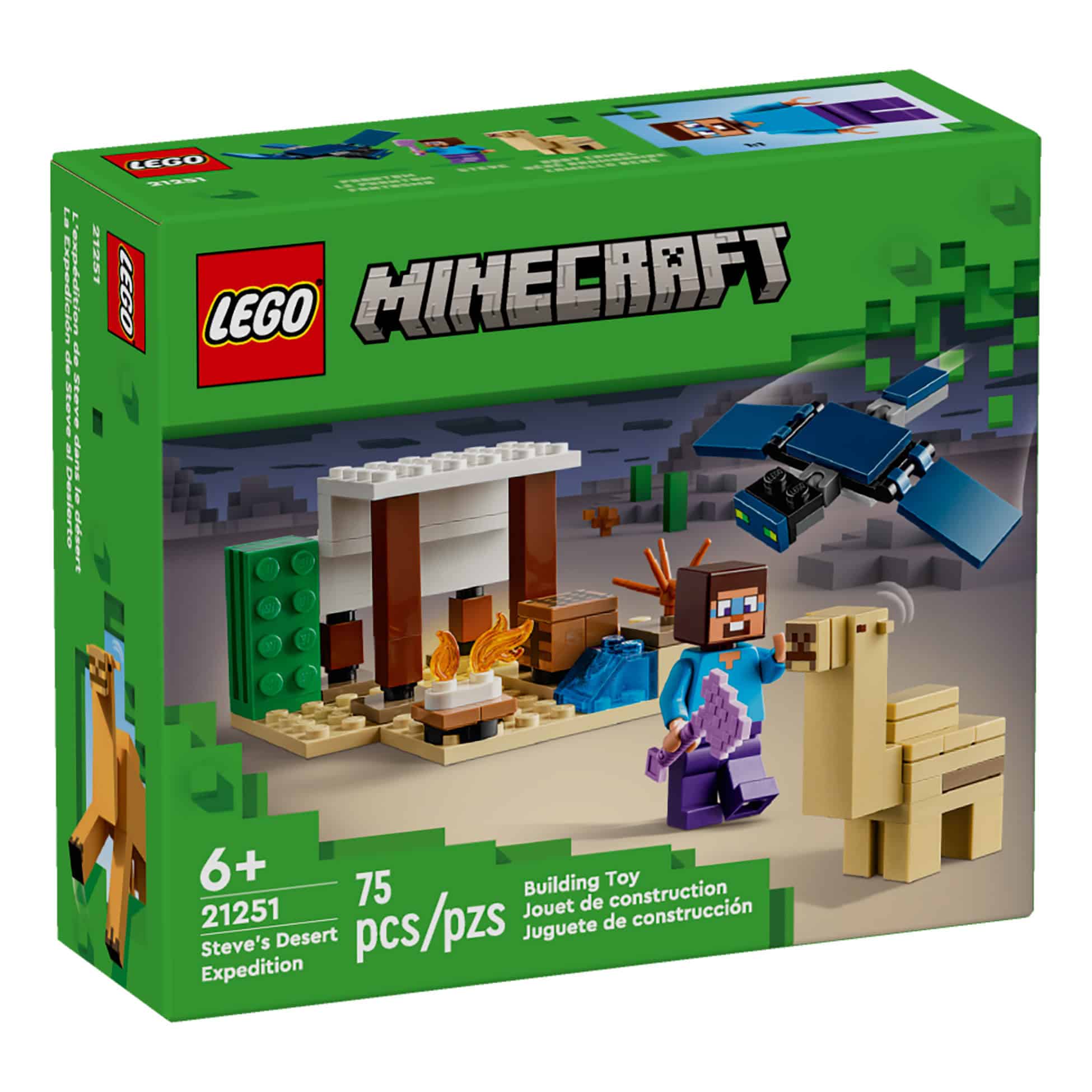 LEGO® Minecraft® Steve's Desert Expedition, 75 Pieces - Image 3