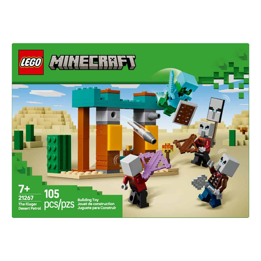 LEGO® Minecraft® The Illager Desert Patrol, 105 Pieces - Image 3
