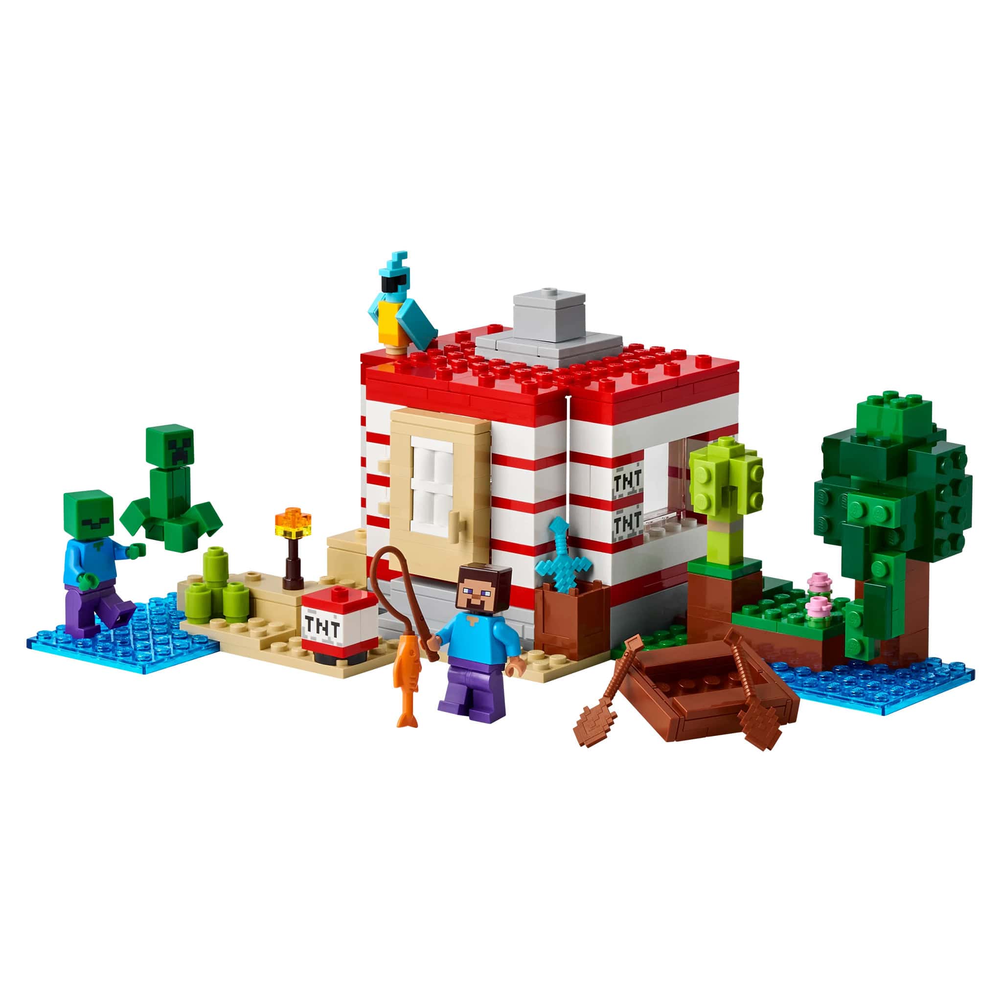 LEGO® Minecraft® The TNT Jungle House, 287 Pieces - Image 2