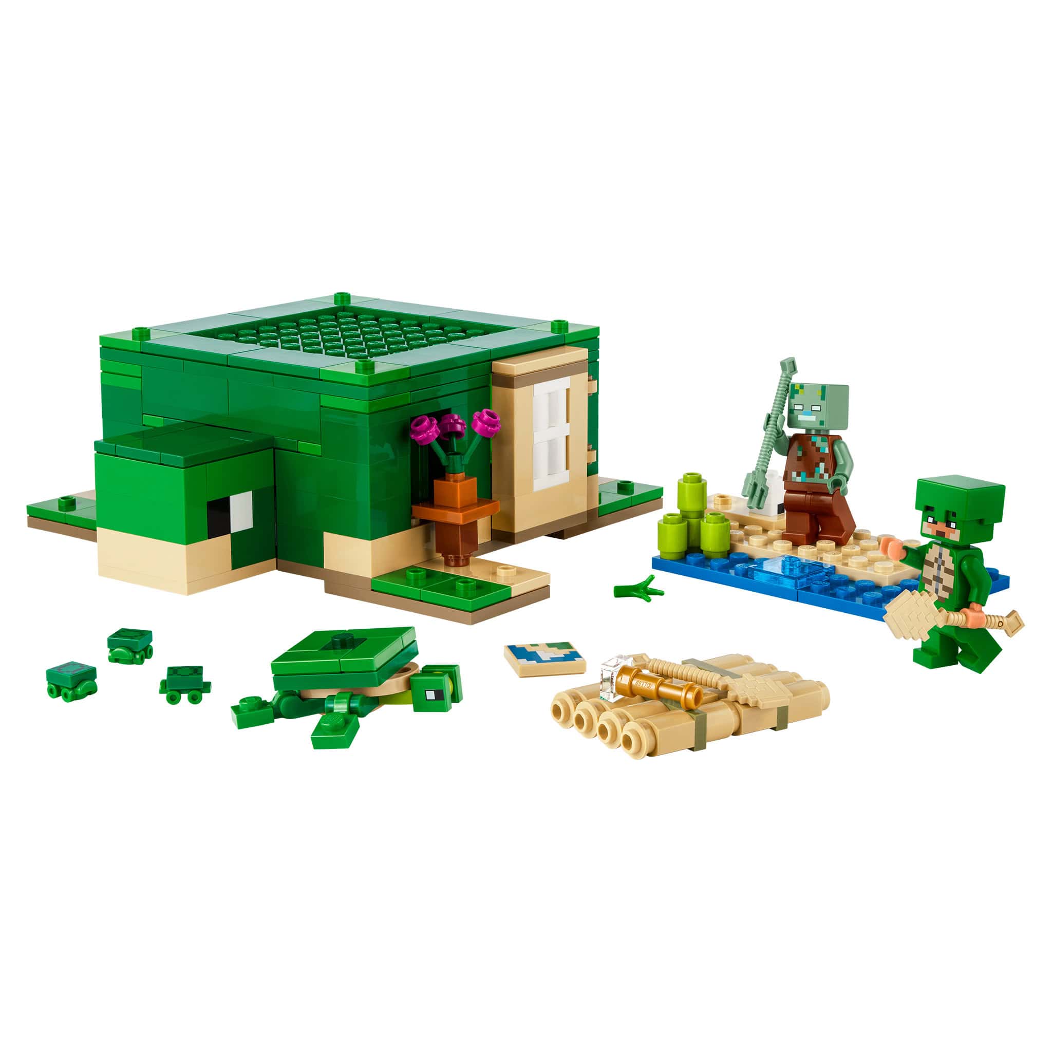 LEGO® Minecraft® The Turtle Beach House, 234 Pieces - Image 2