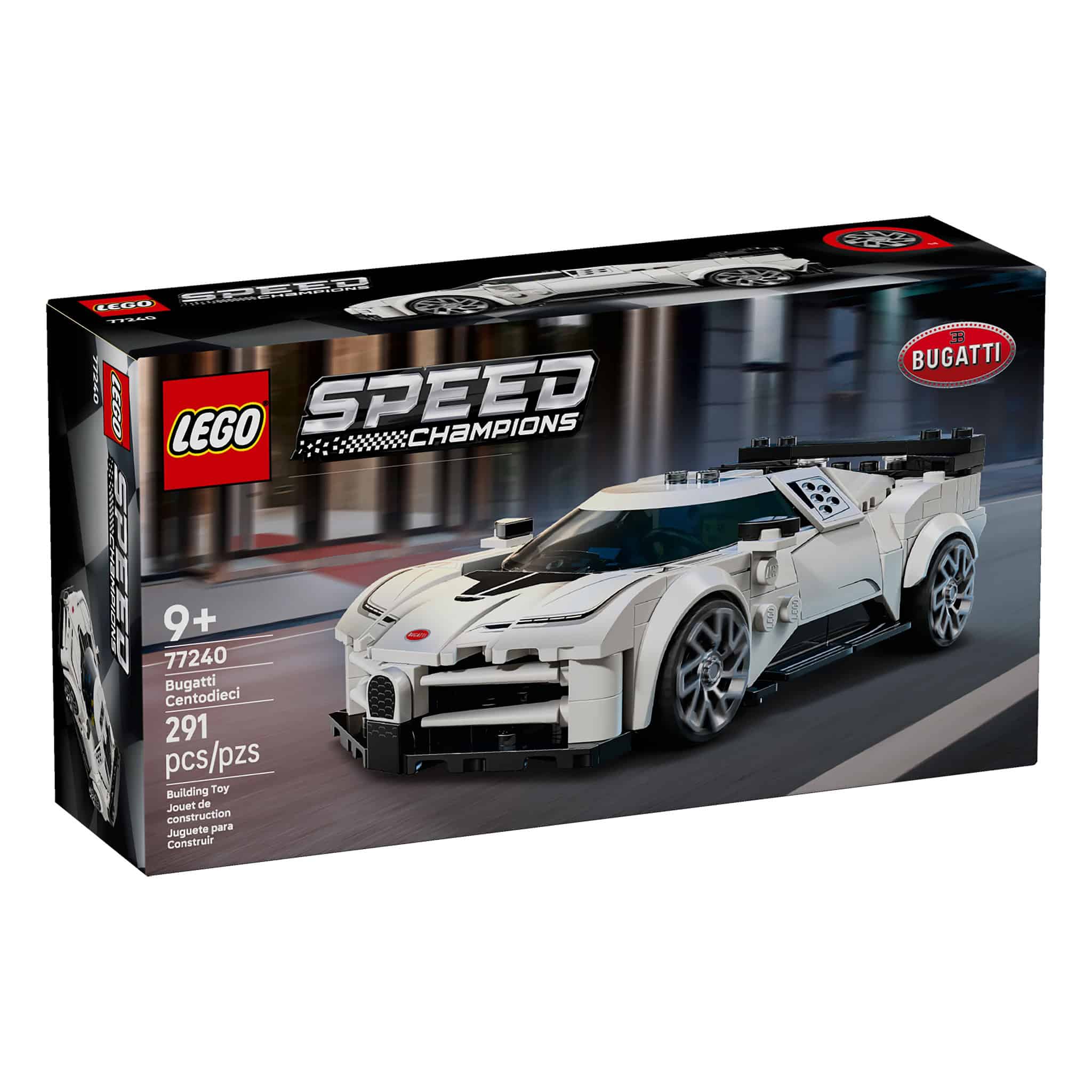 LEGO® Speed Champions Bugatti Centodieci Hyper Sports Car, 291 Pieces - Image 3