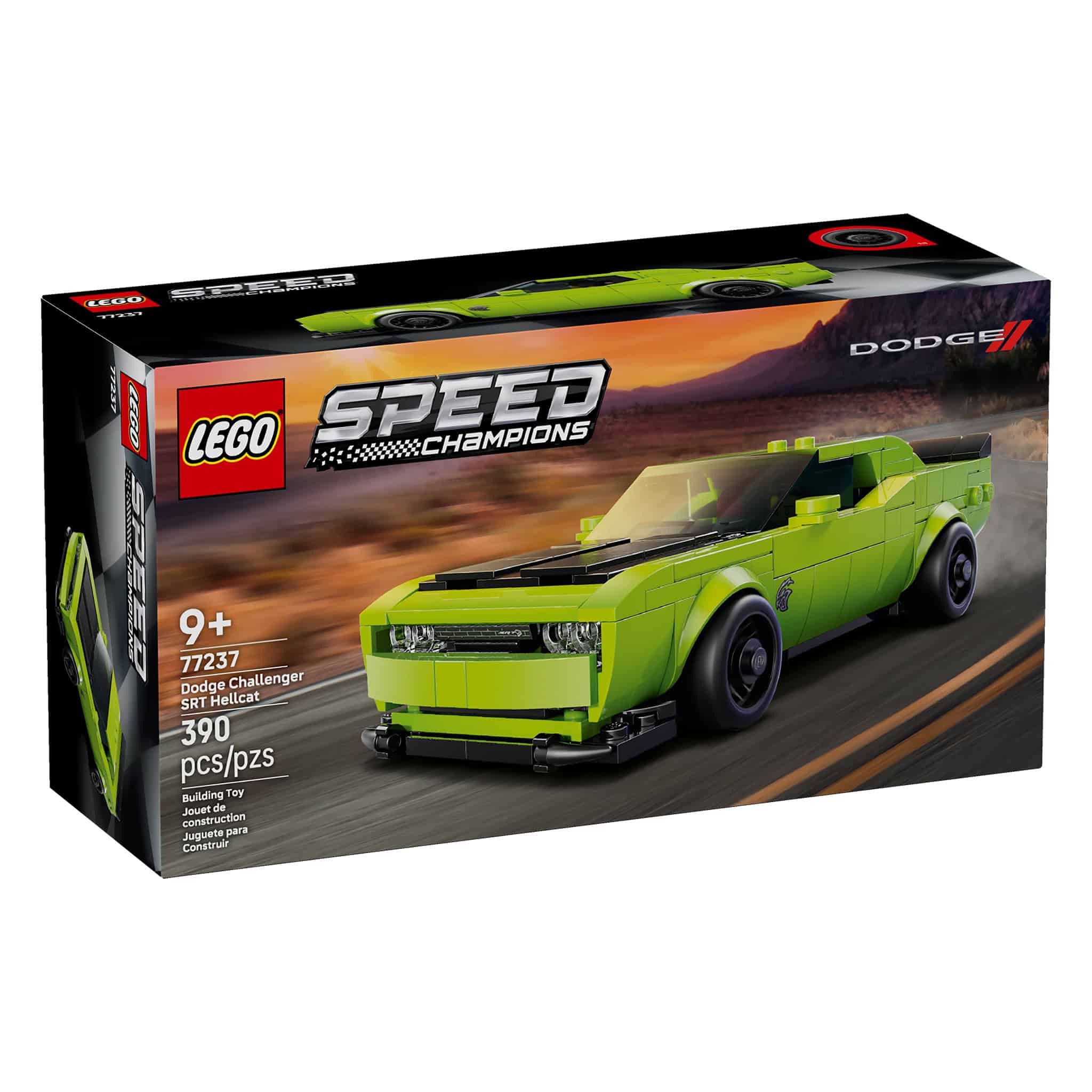 LEGO® Speed Champions Dodge Challenger SRT Hellcat Sports Car, 390 Pieces - Image 3