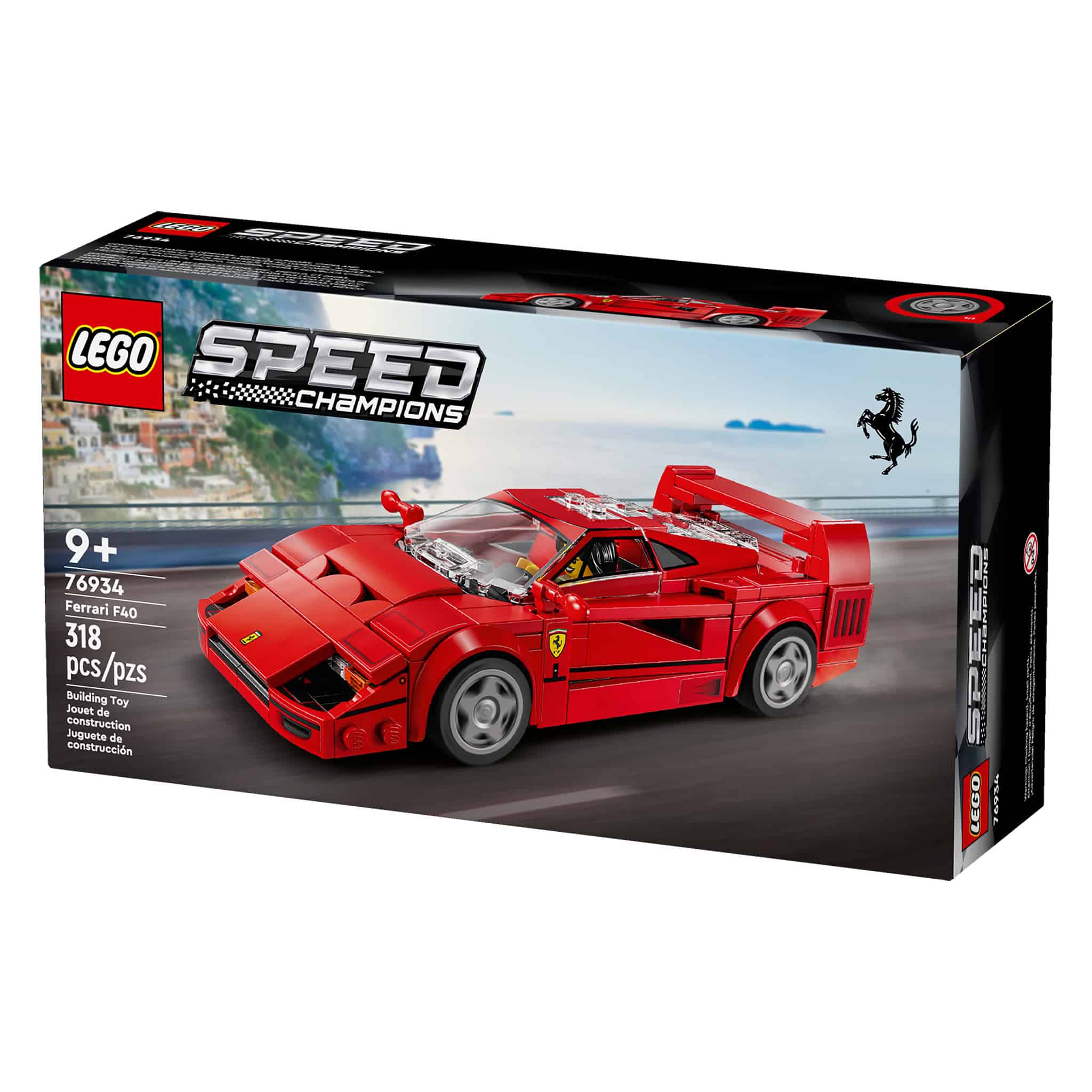 LEGO® Speed Champions Ferrari F40 Supercar, 318 Pieces - Image 3