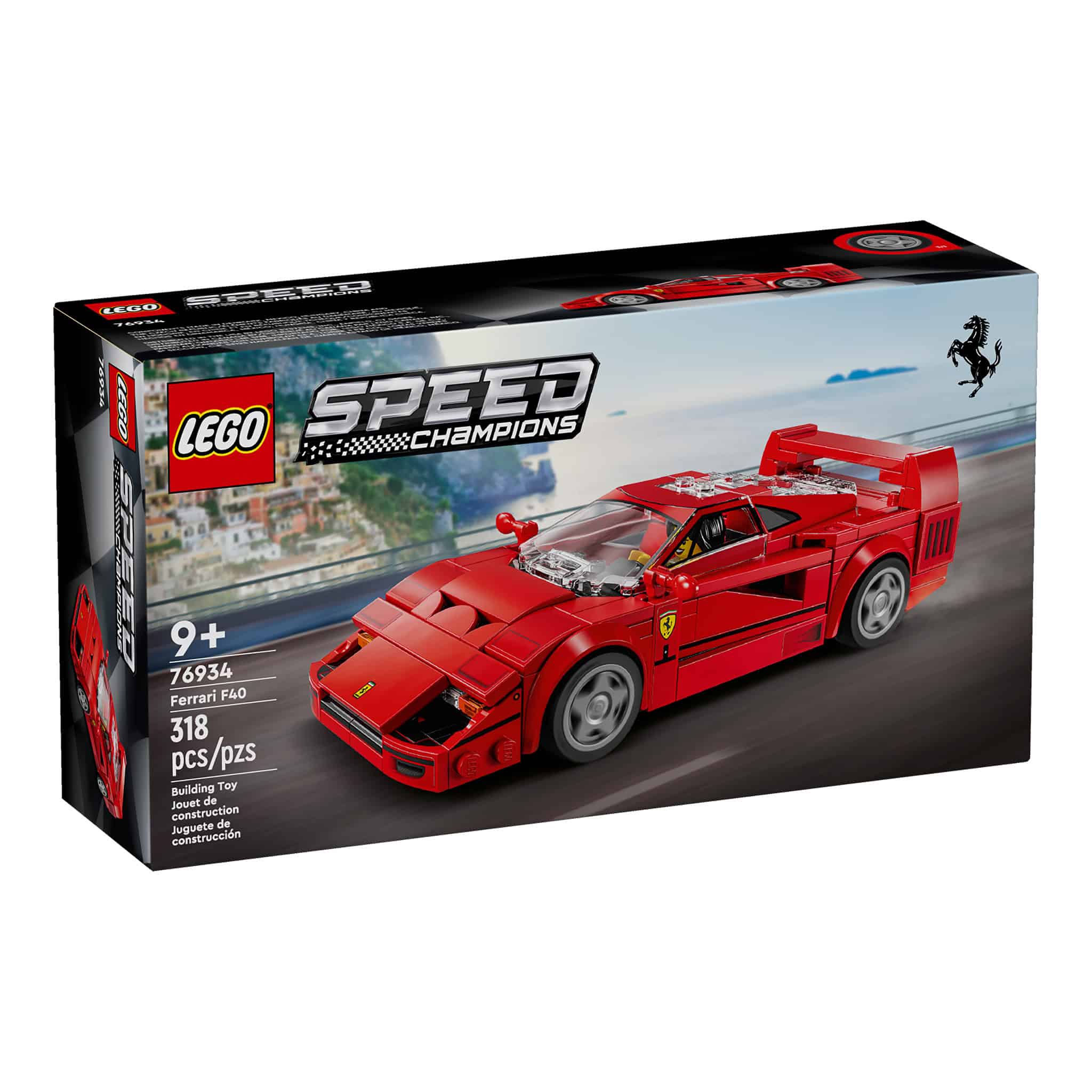 LEGO® Speed Champions Ferrari F40 Supercar, 318 Pieces - Image 4