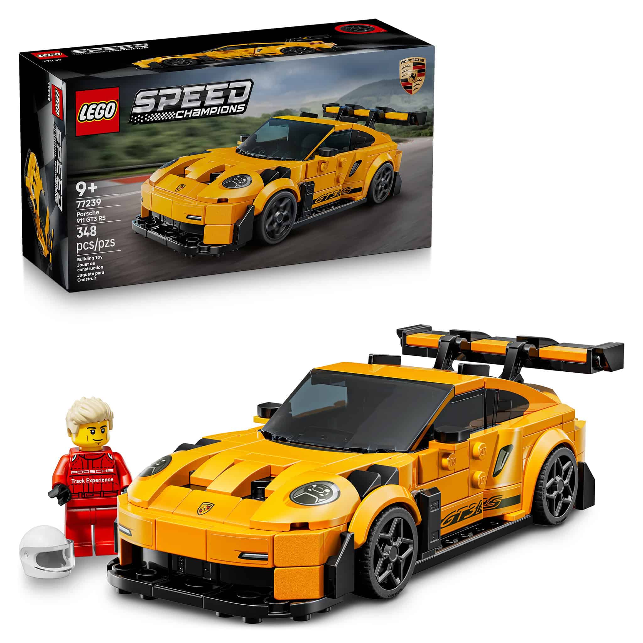 LEGO® Speed Champions Porche 911 GT3 RS Super Car, 348 Pieces