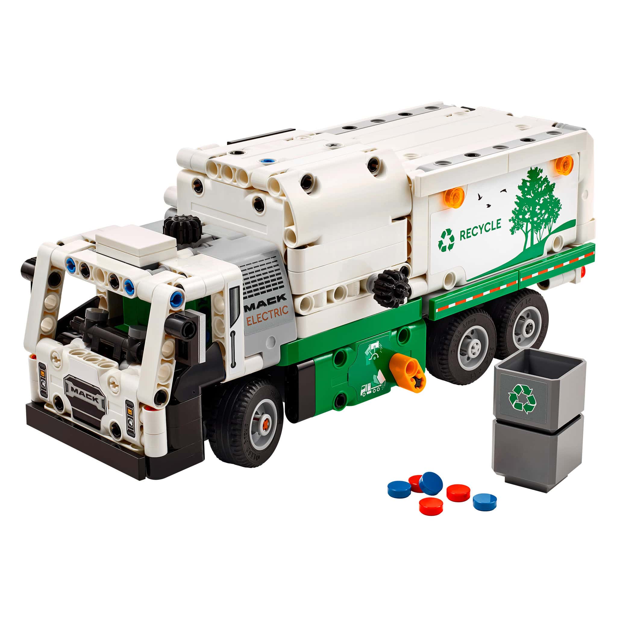 LEGO® Technic™ Mack LR Electric Garbage Truck, 503 Pieces - Image 2