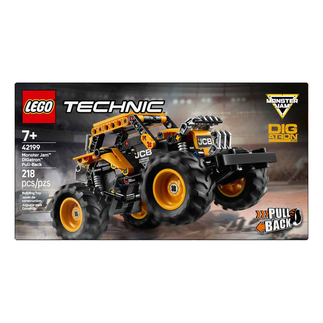 LEGO® Technic™ Monster Jam™ DIGatron™ Pull-Back Monster Truck, 218 Pieces - Image 3